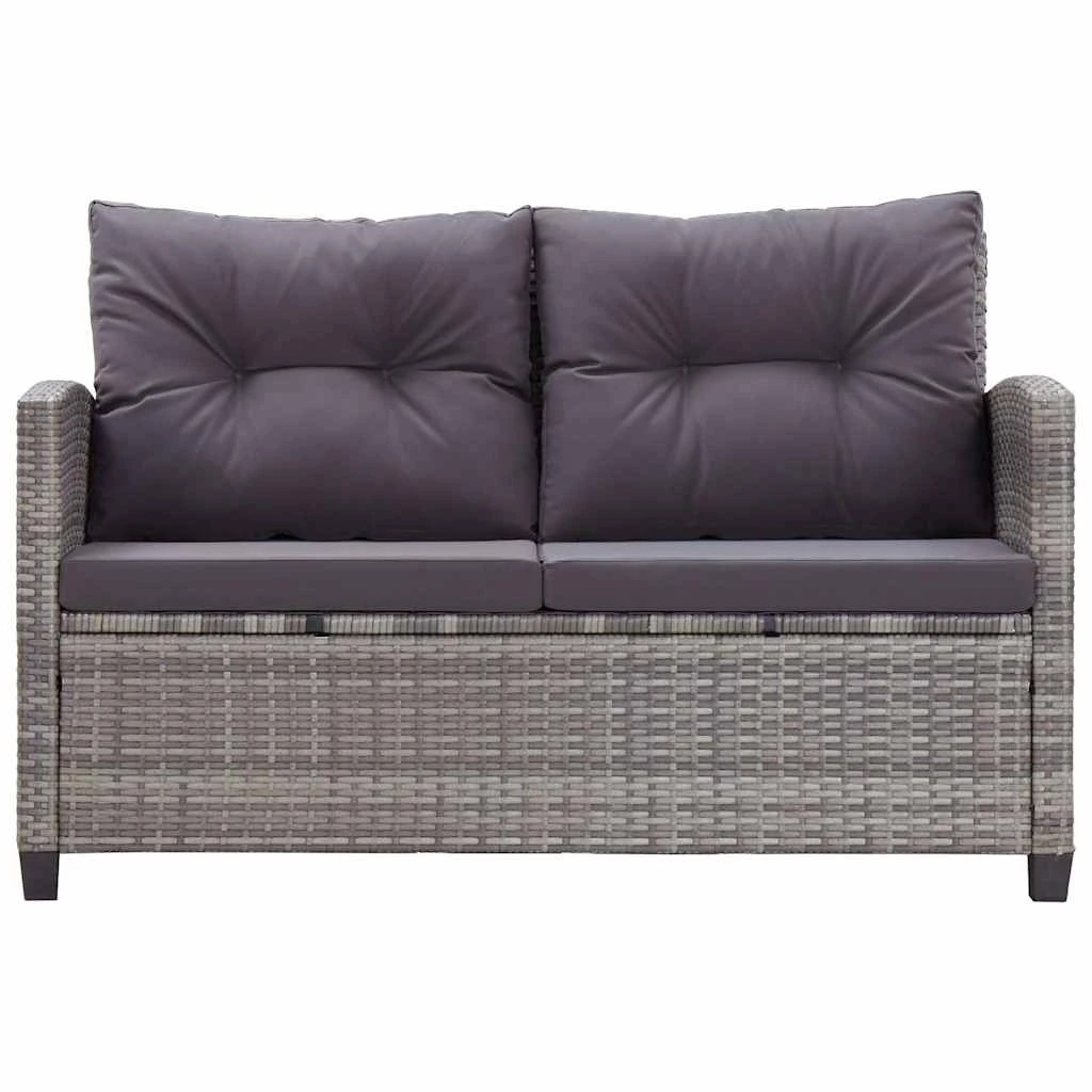 9 Vidaxl 6 Piece Garden Sofa Set With Cushions Poly Rattan Dark - Grey, 9 of 10
