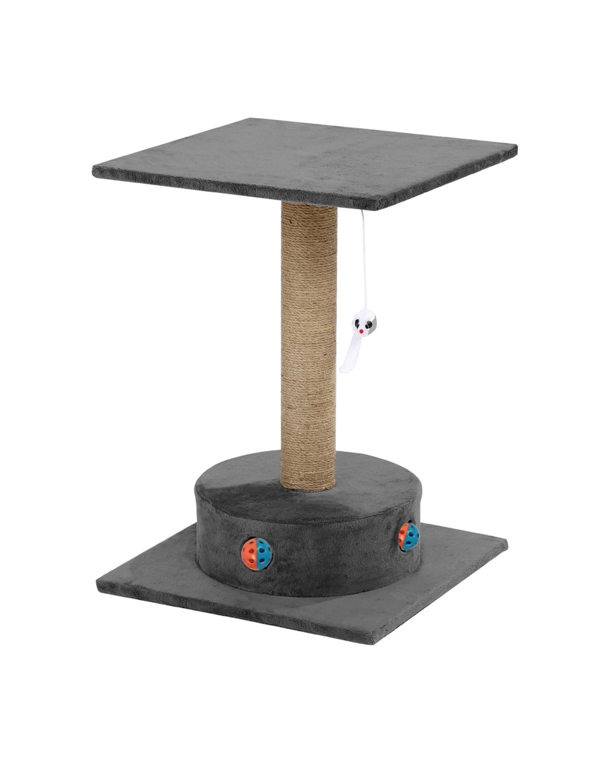 1 Paws And Claws Catsby Camberwell Playground Cat Scratching Post - Grey, 1 of 3