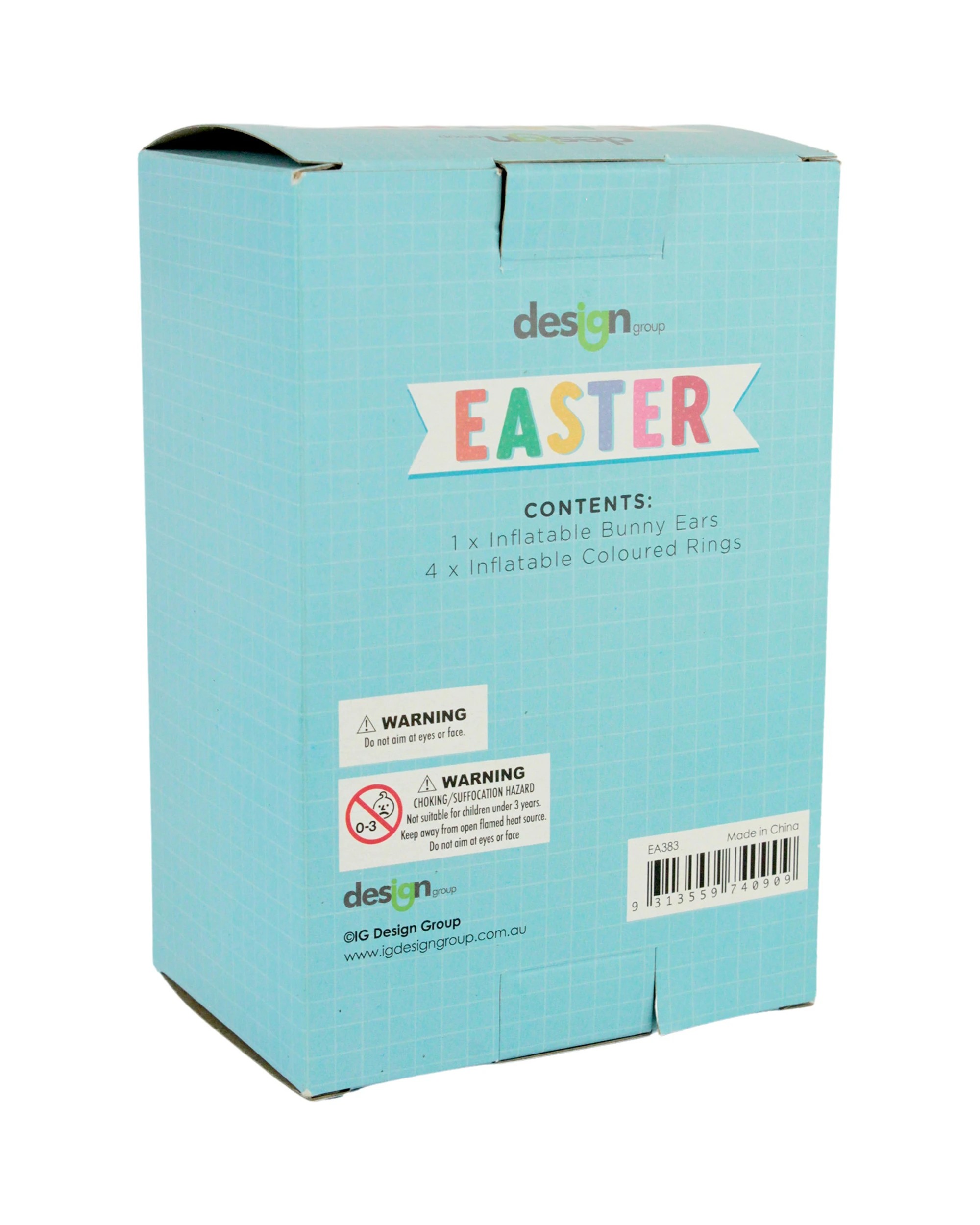 4 Easter Bunny Inflatable Ring Toss Headband Game, 4 of 4