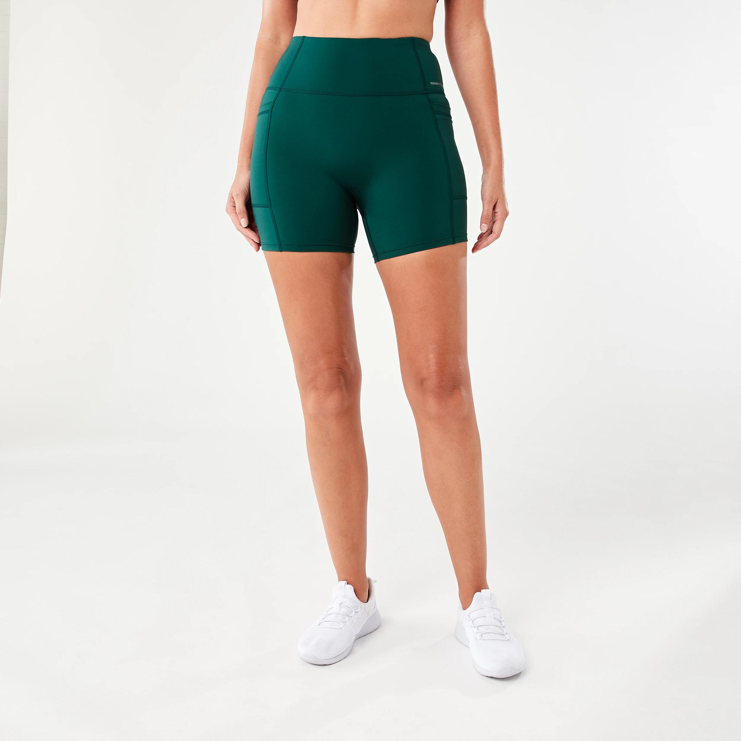7 Active Womens Train Bike Shorts YUCCA GREEN, 7 of 7