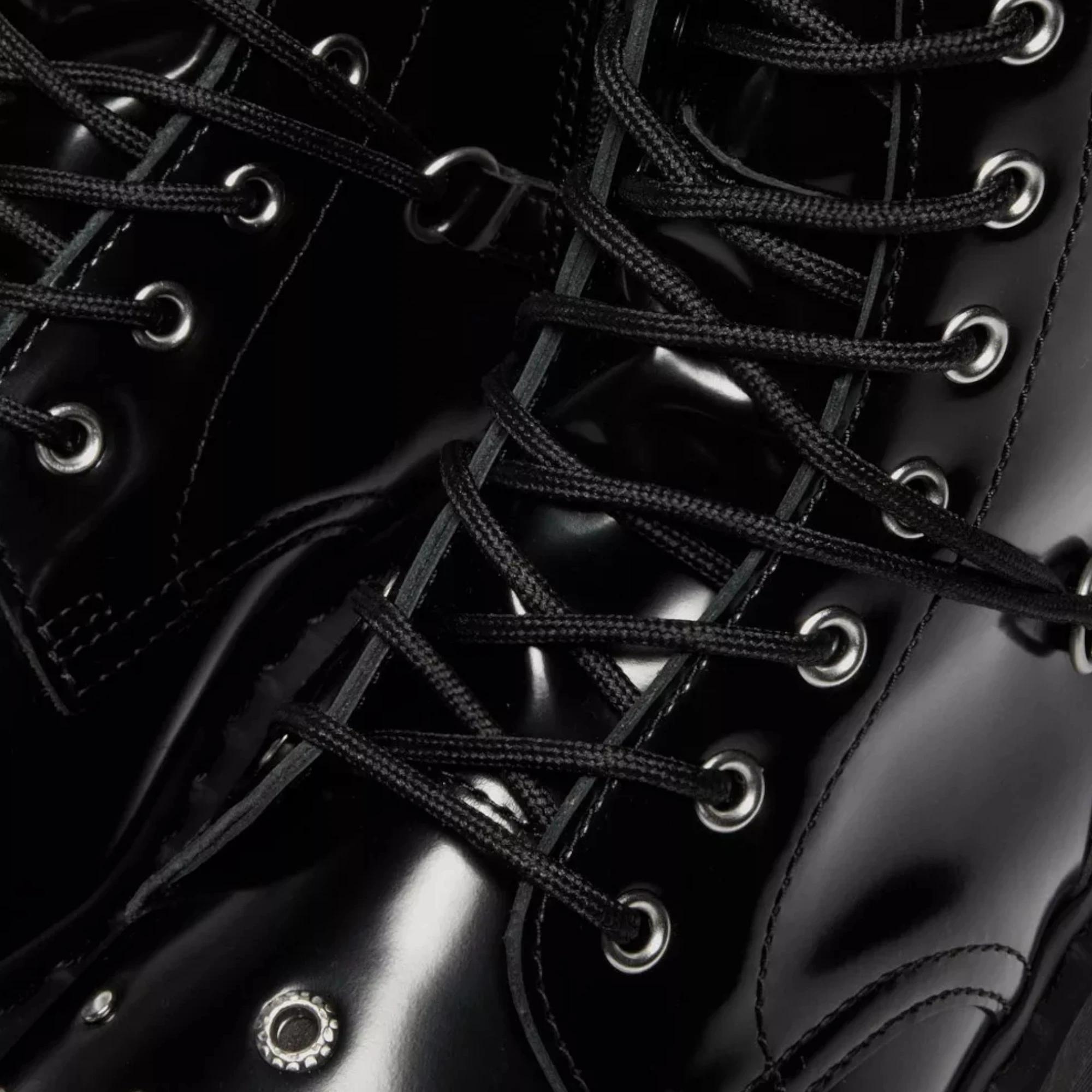 7 Dr. Martens Womens Jadon Hi Studded Boots Lace Up Shoes BLACK, 7 of 8