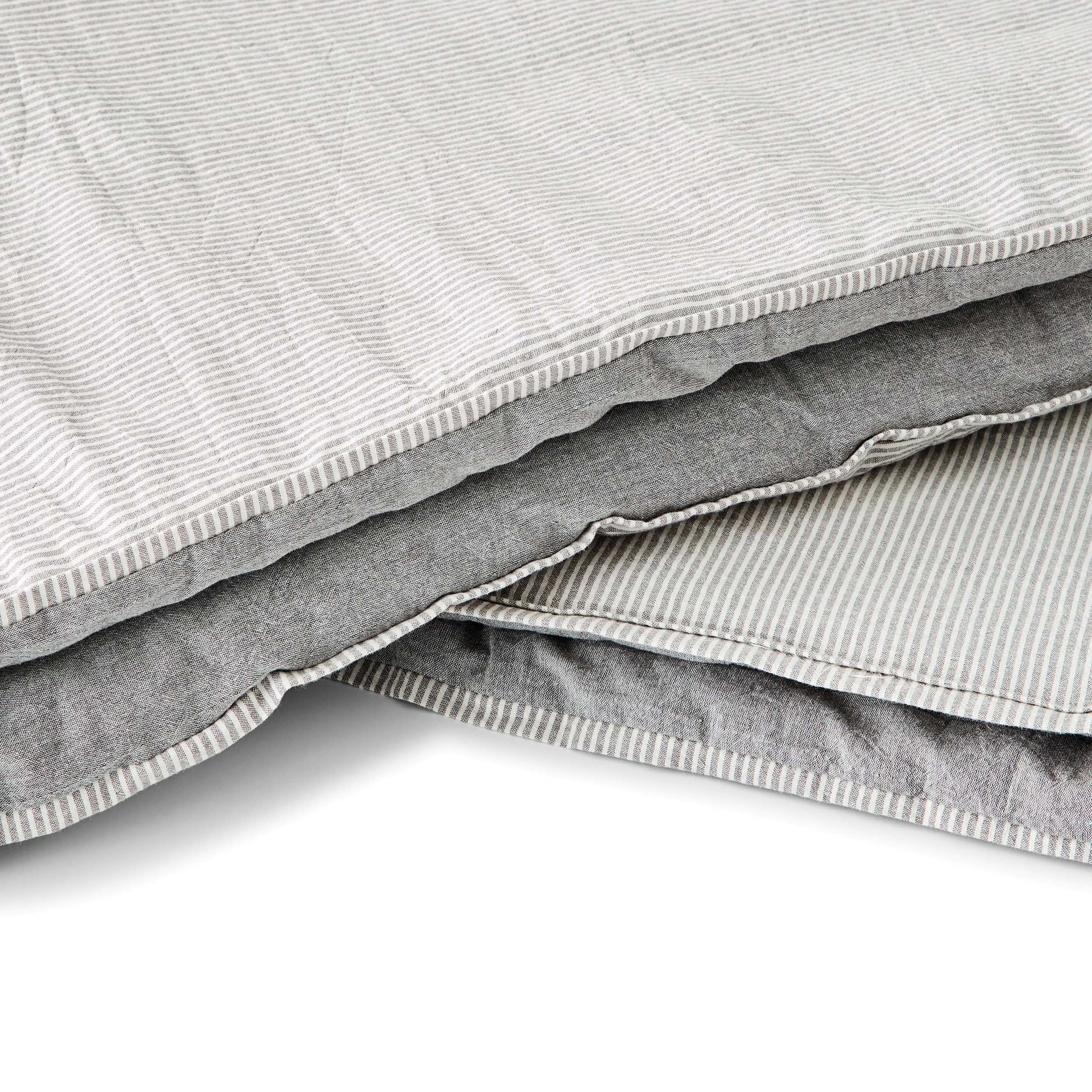 6 Stripe Cotton Cover Reversible Comforter Set - King Bed, 6 of 7