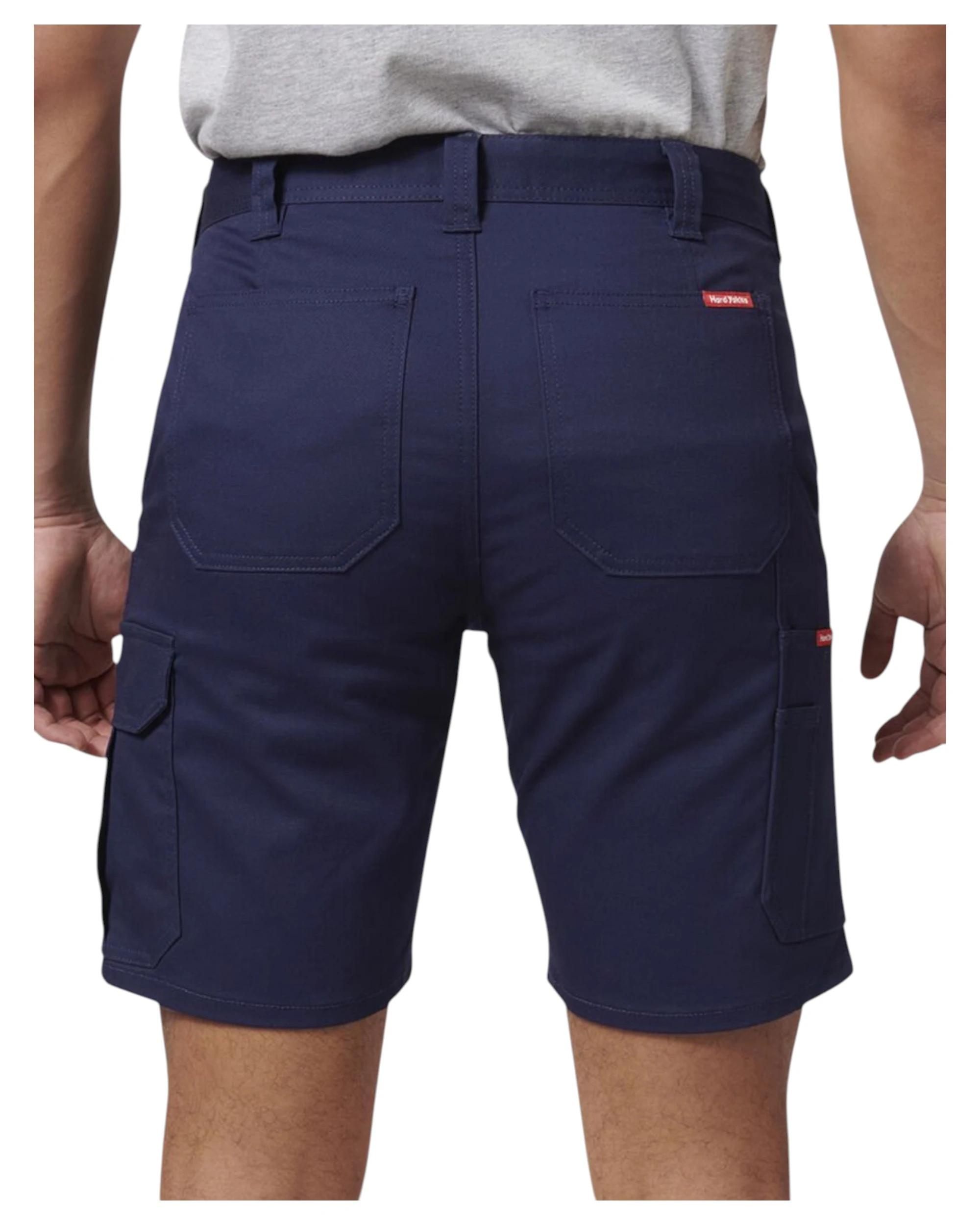 5 Hard Yakka 2 Pack Mens Core Basic Stretch Drill Cargo Short NAVY, 5 of 7