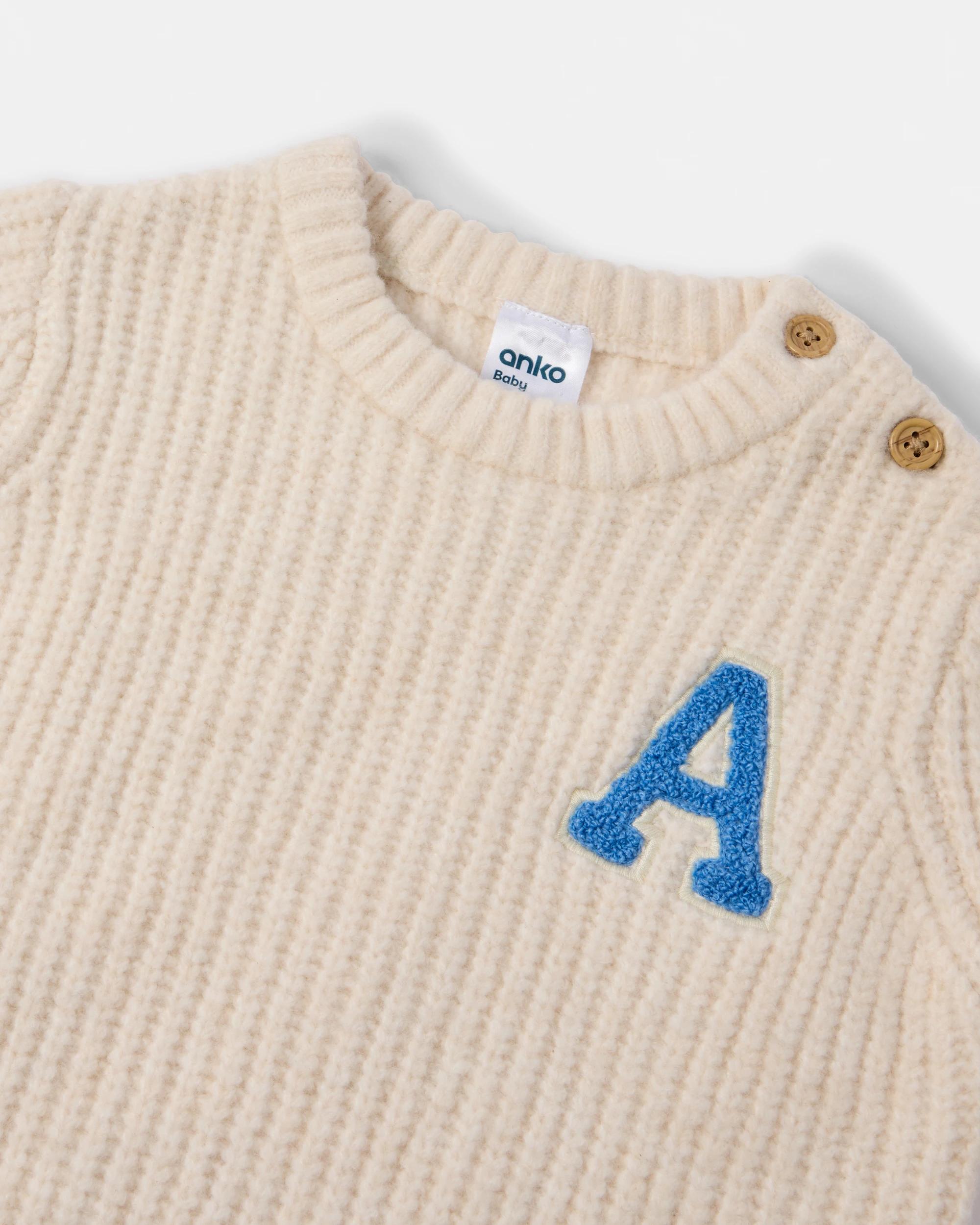 3 Applique Knit Top Wht Egret, 3 of 3