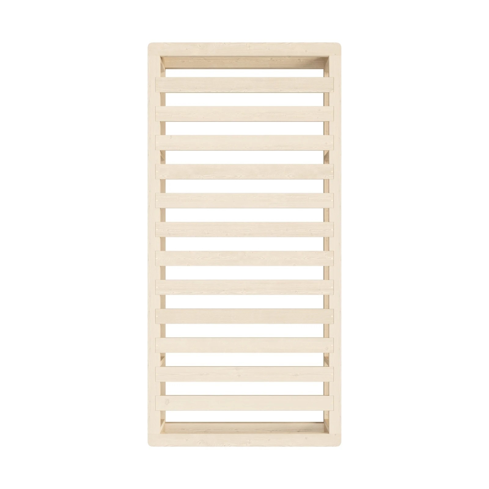 4 Oikiture Bed Frame Single Size Wooden Bed Base Platform Cage-like Base
 - Natural, 4 of 10