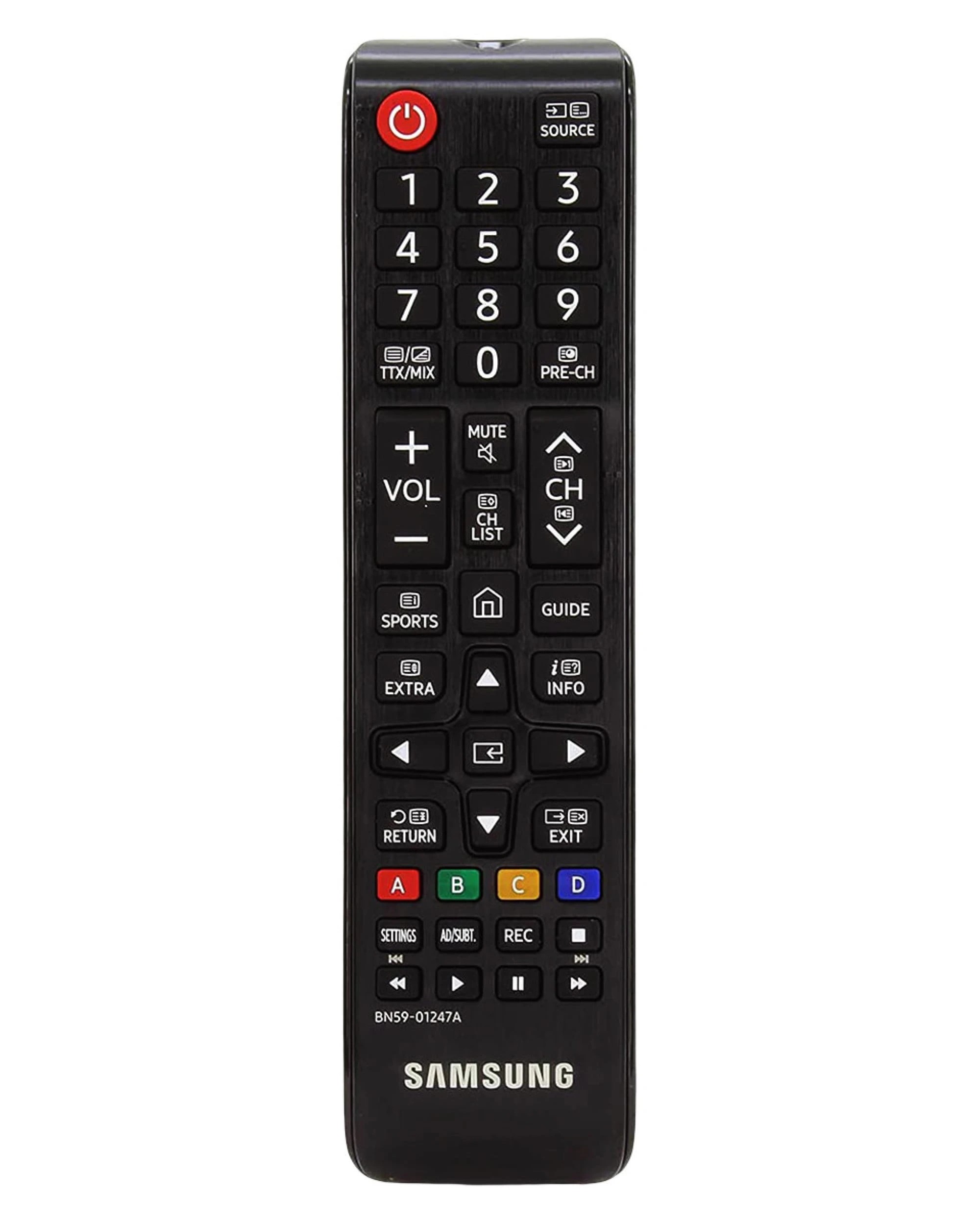 1 Samsung TV Replacement Remote Control BN59-01247A - Black, 1 of 4