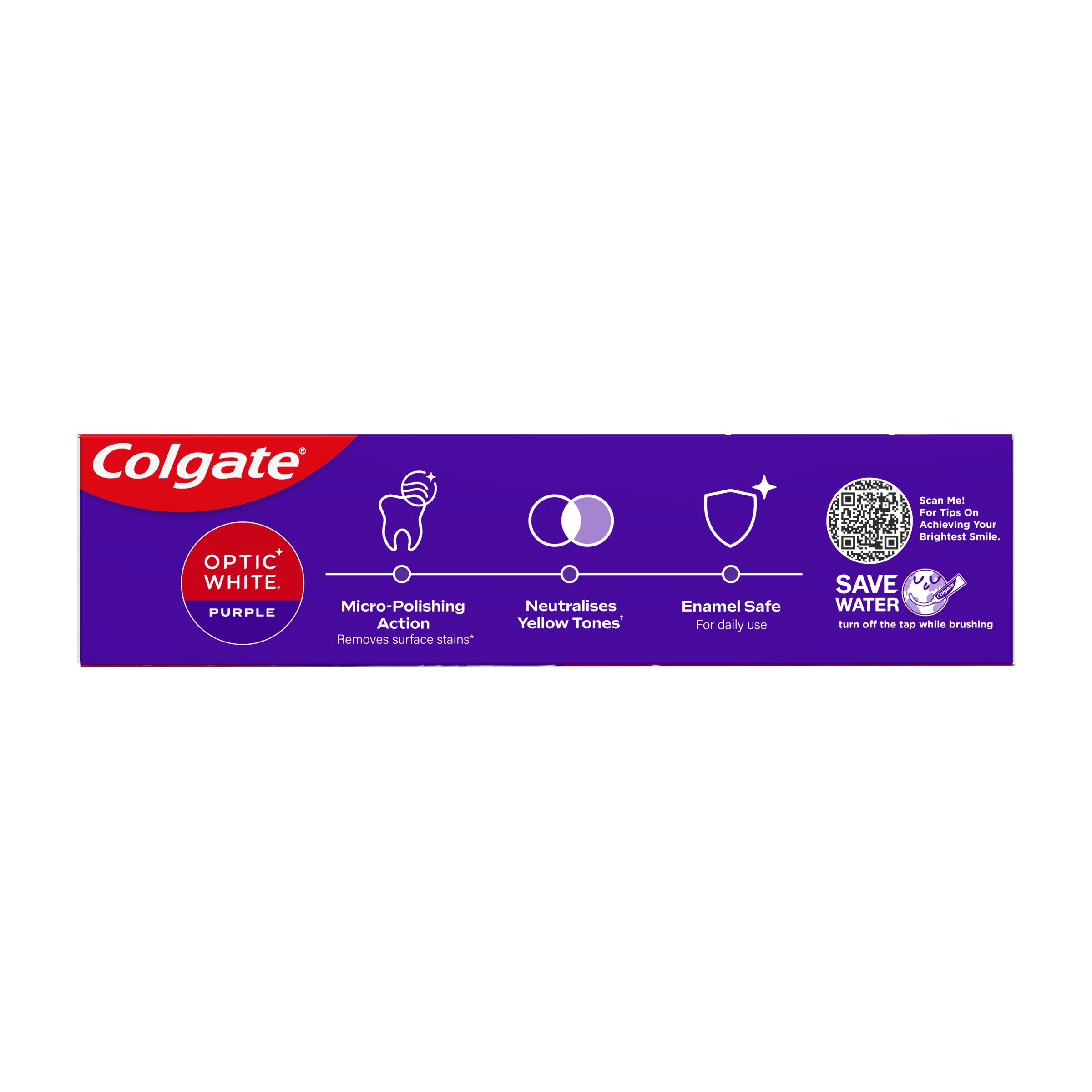2 Colgate Optic White Purple Teeth Whitening Toothpaste 100g, 2 of 9