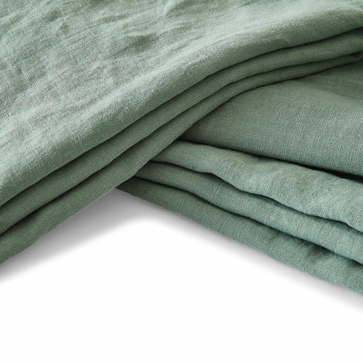 7 Kayden Linen Cotton Quilt Cover Set - Double Bed, Sage, 7 of 7