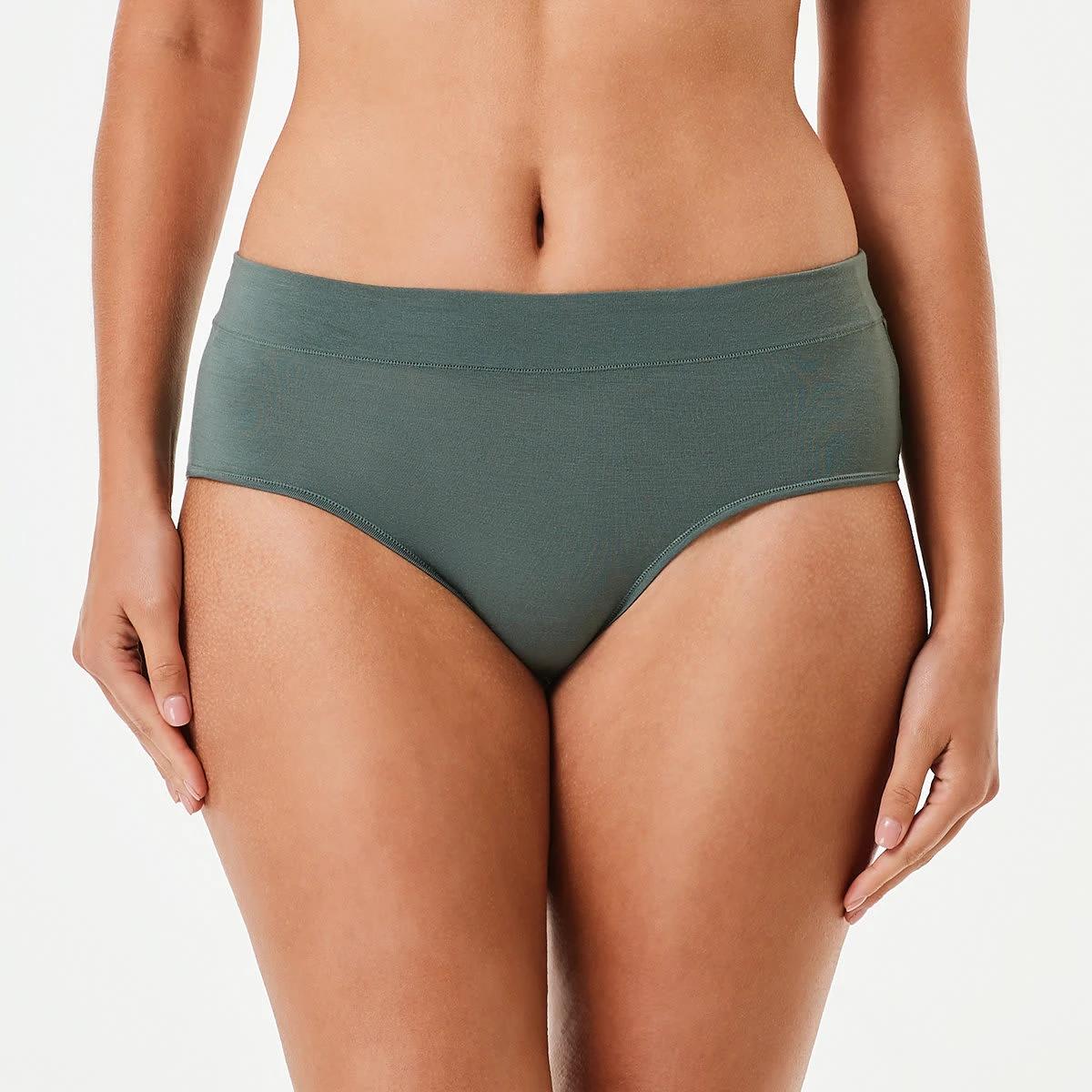 3 3 Pack Bamboo Blend Midi Briefs SMOKY GREEN, SILVER MARLE, SHADOW NAVY, 3 of 8