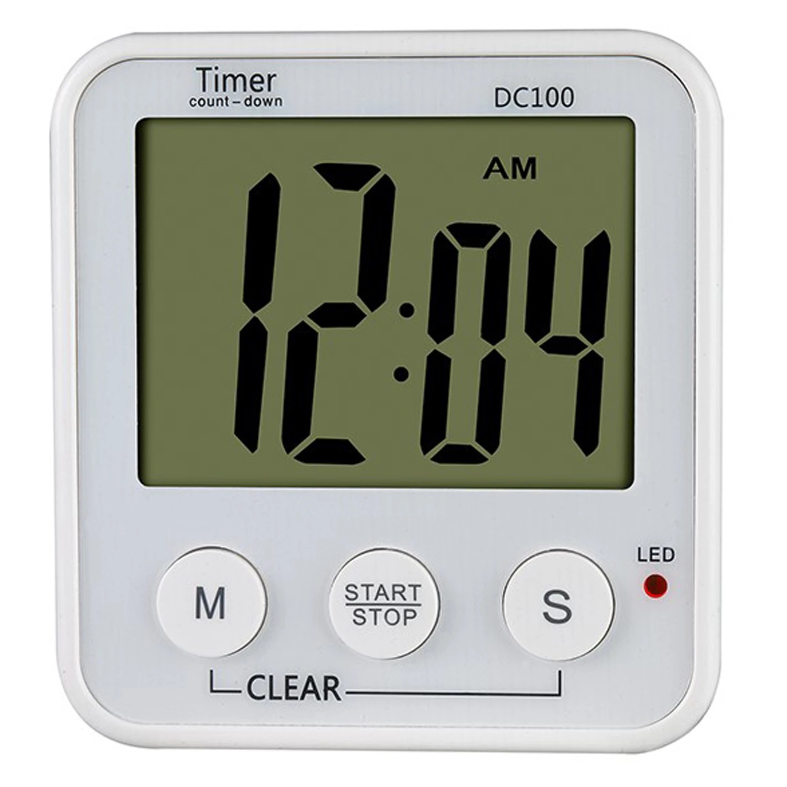 1 TODO Digital LCD Magnetic Clock 100min Countdown Timer Count Down Alarm Kitchen Sport, 1 of 3