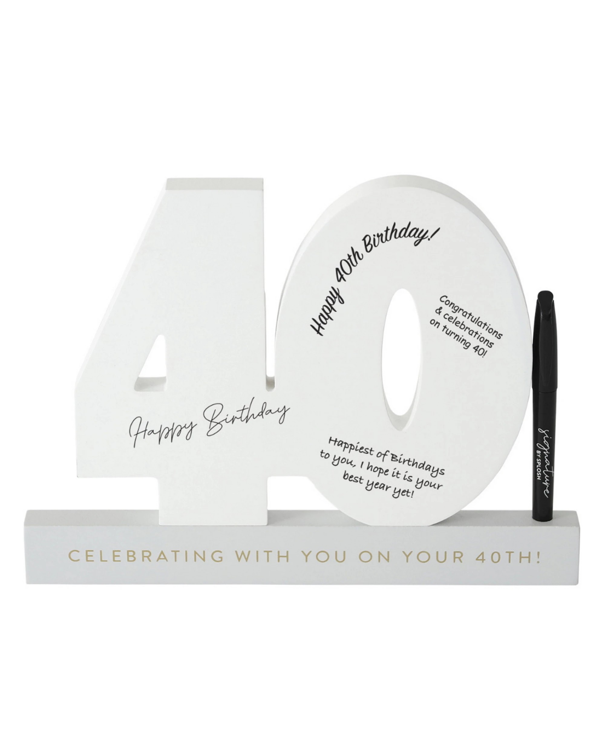 2 Splosh 40th Birthday Signature Number, 2 of 2