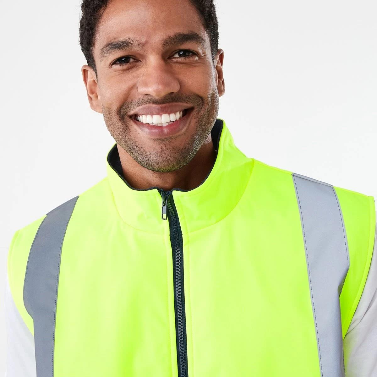 5 Hi-Visibility Reflective Heavy Duty Vest Yellow, 5 of 6