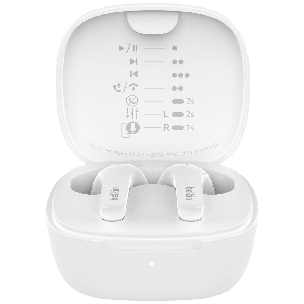 5 Belkin SoundForm Motion True Wireless Earbuds White, 5 of 7