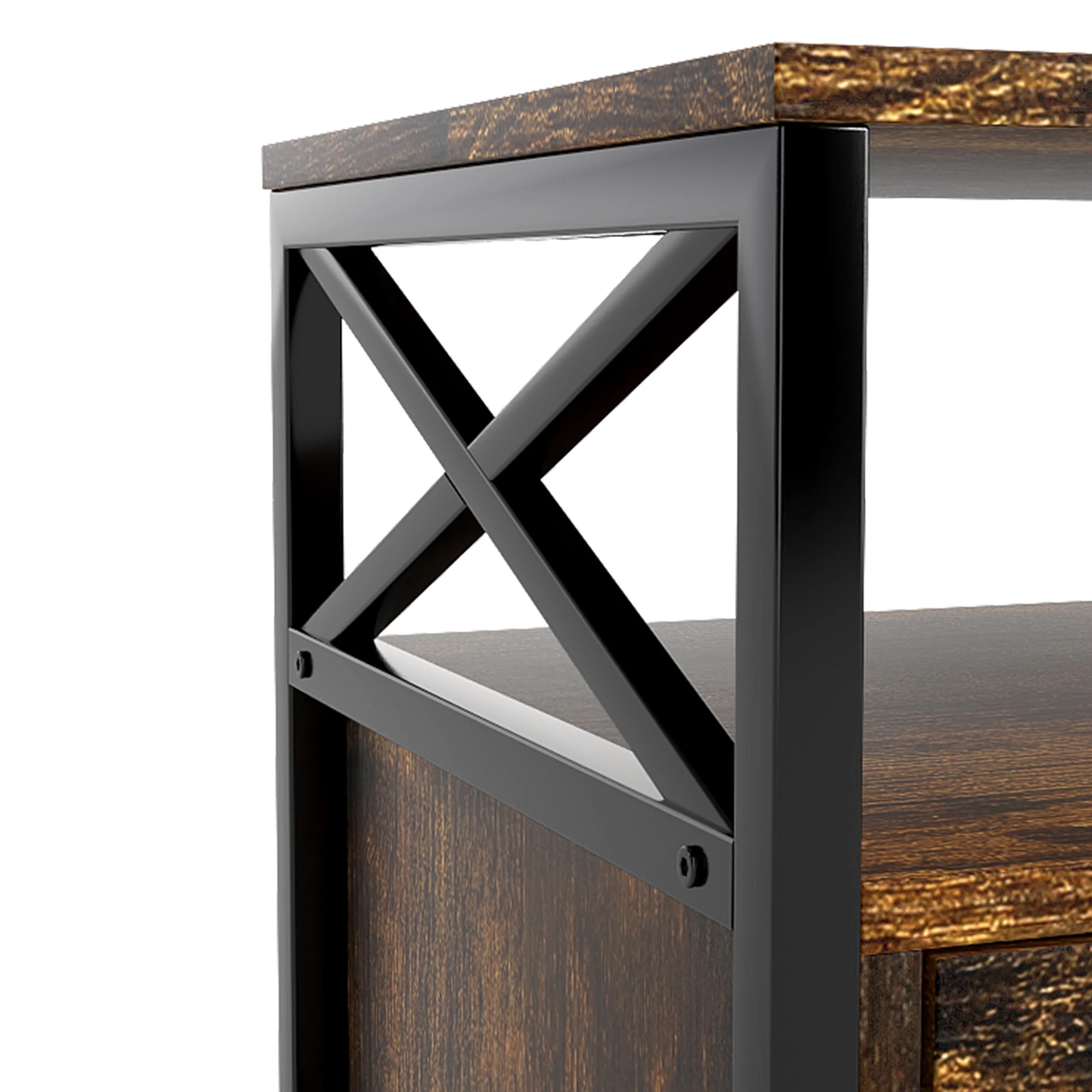 6 Levede Wooden TV Stand 3 Drawers 147cm - Brown, 6 of 10