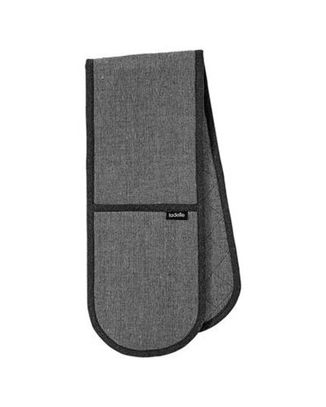 Ladelle Eco Recycled Double Oven Mitts Cotton Polyester Heat Protection 17x89cm - 