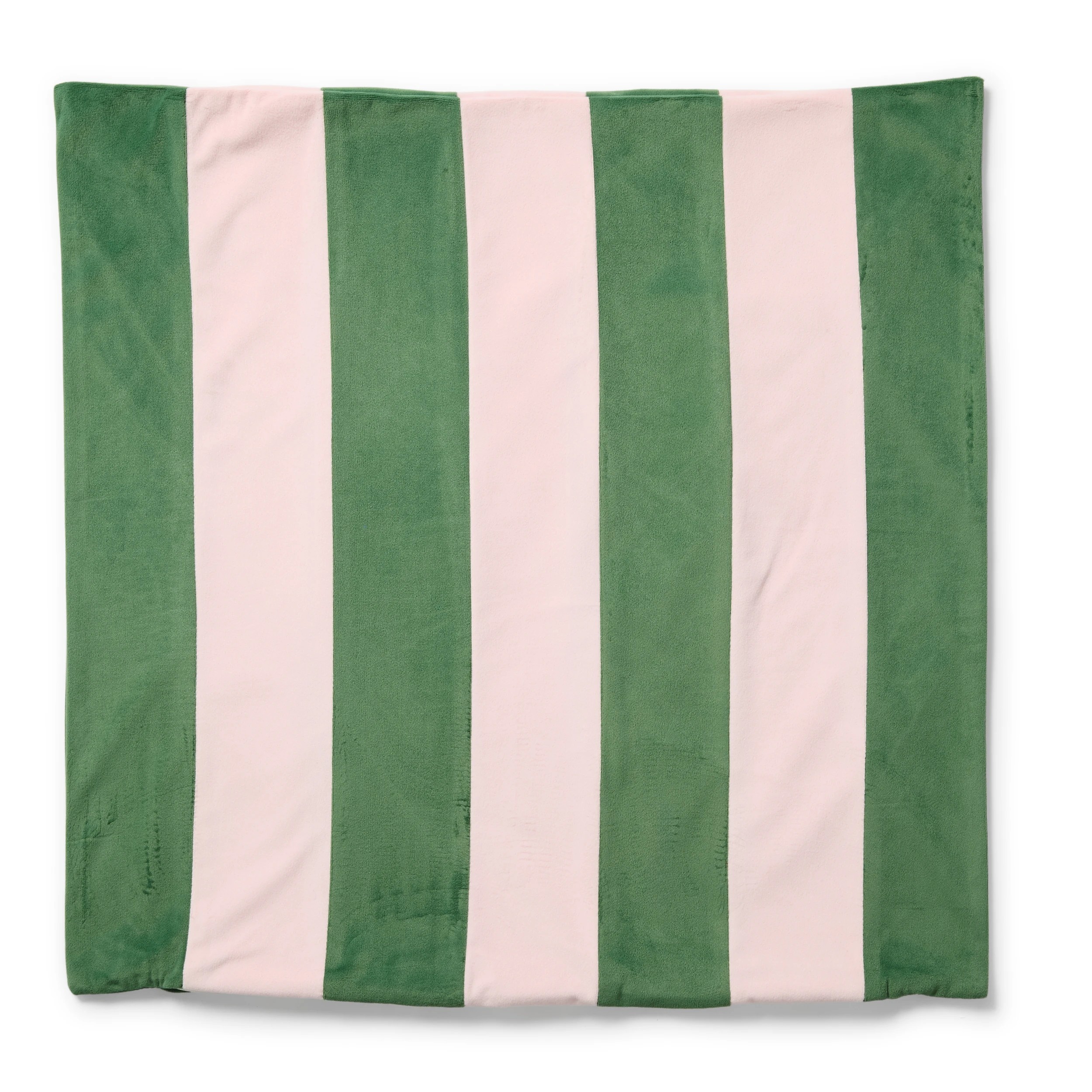 4 60cm Stripe Velvet Cushion Cover - Pesto and Pink, 4 of 6