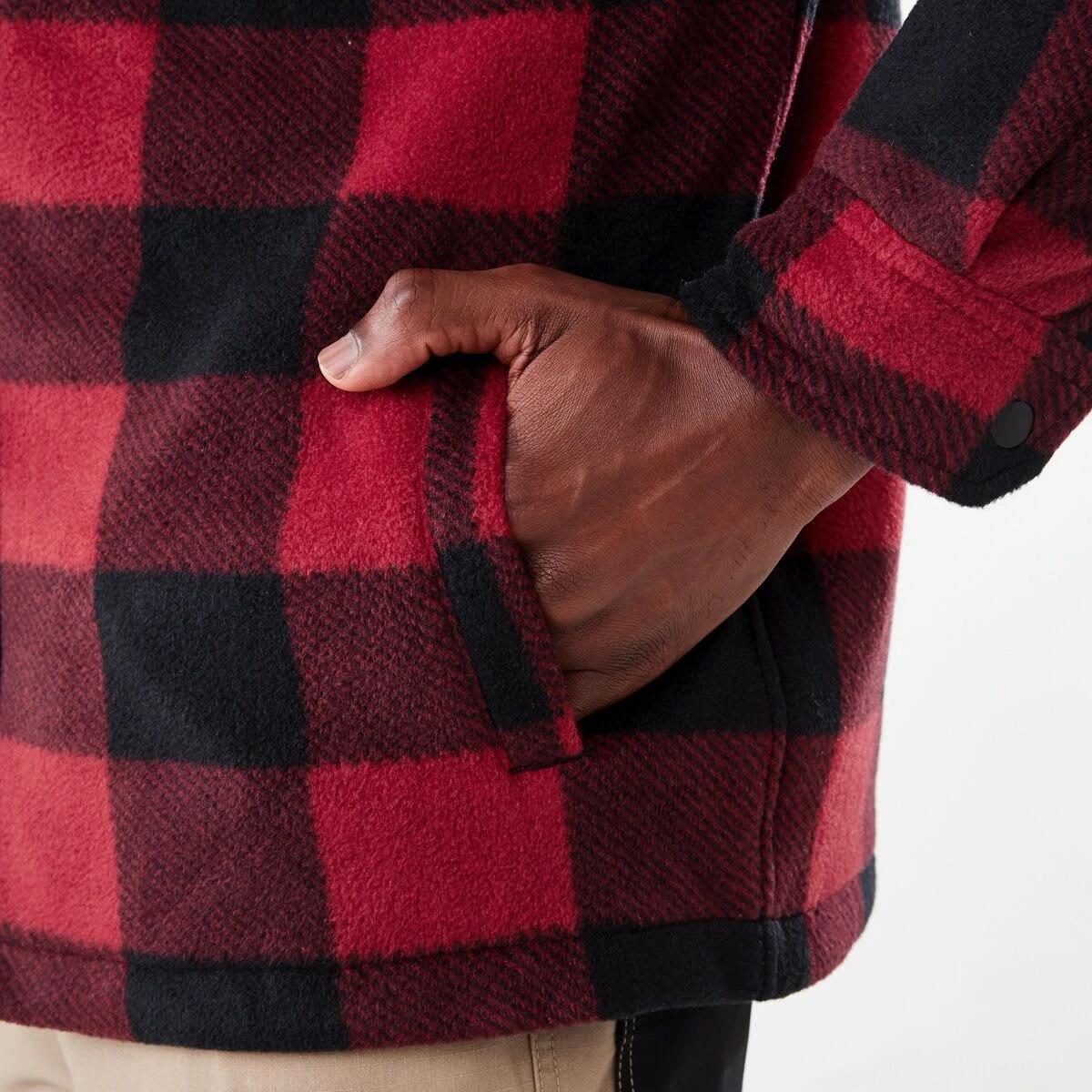 8 Workwear Padded Industrial Jacket Red Check, 8 of 8