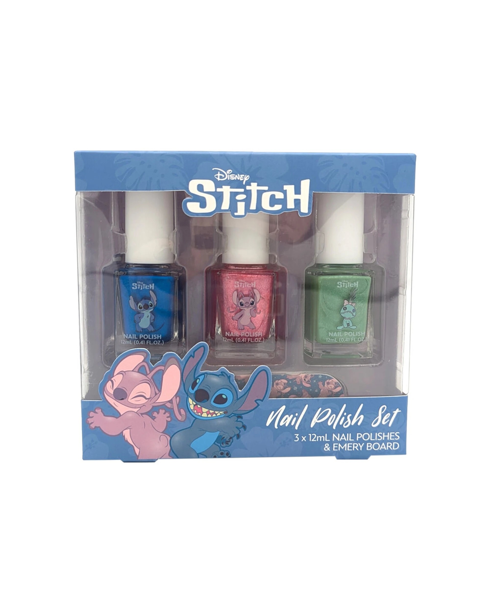 2 Disney 6pc Stitch Nail Polish Kids Pamper Set With Nail File - Multi, 2 of 4