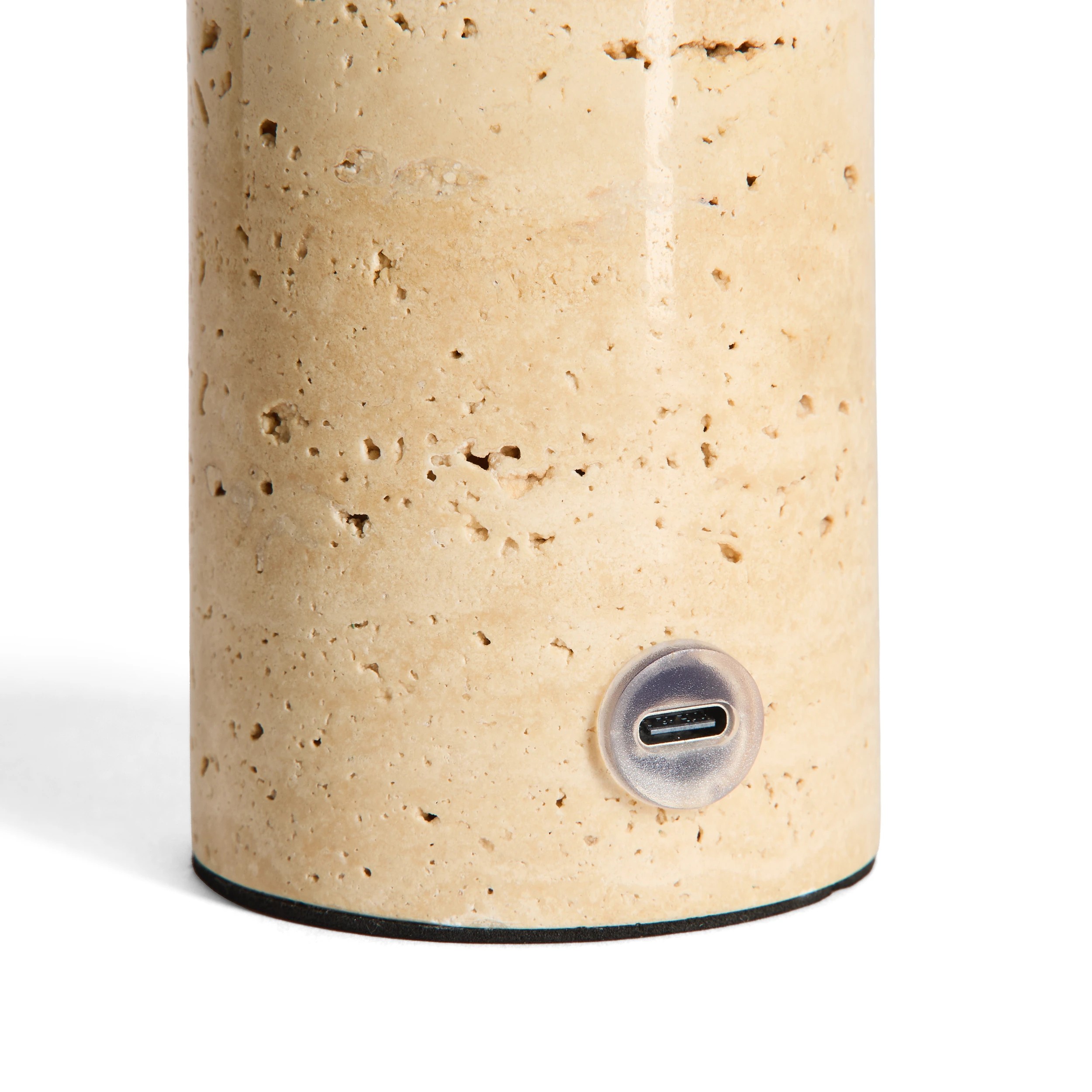 3 Travertine Portable Rechargeable Lamp - Natural, 3 of 7