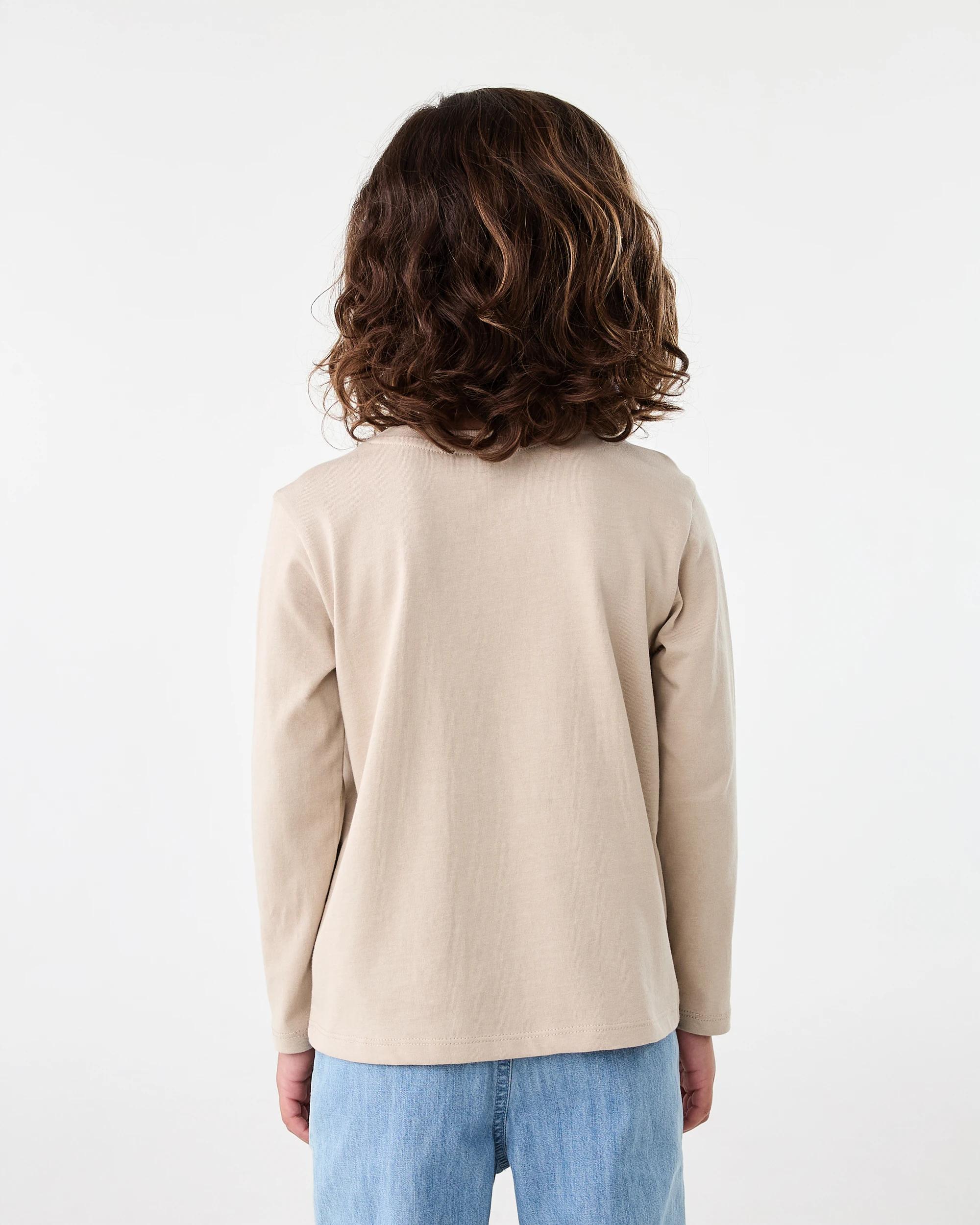 2 Long Sleeve Print T-shirt Brn Smile, 2 of 5