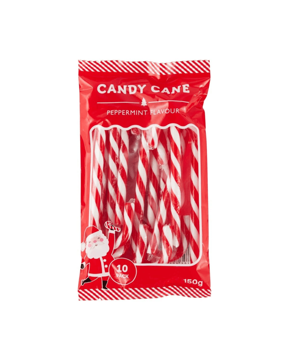 10 Pack Peppermint Flavour Candy Canes 150g