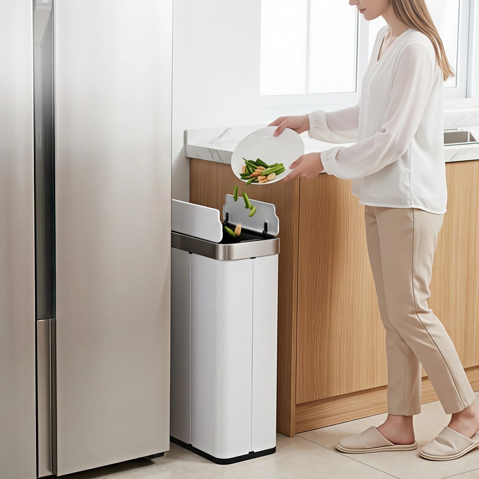 5 Devanti Rubbish Bin 70L Automatic Sensor Kitchen Bin, 5 of 7
