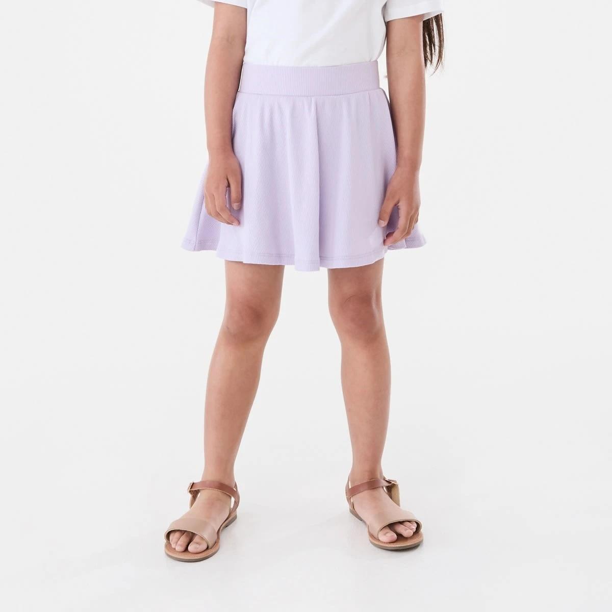 1 Rib Skort Pst Purple, 1 of 8