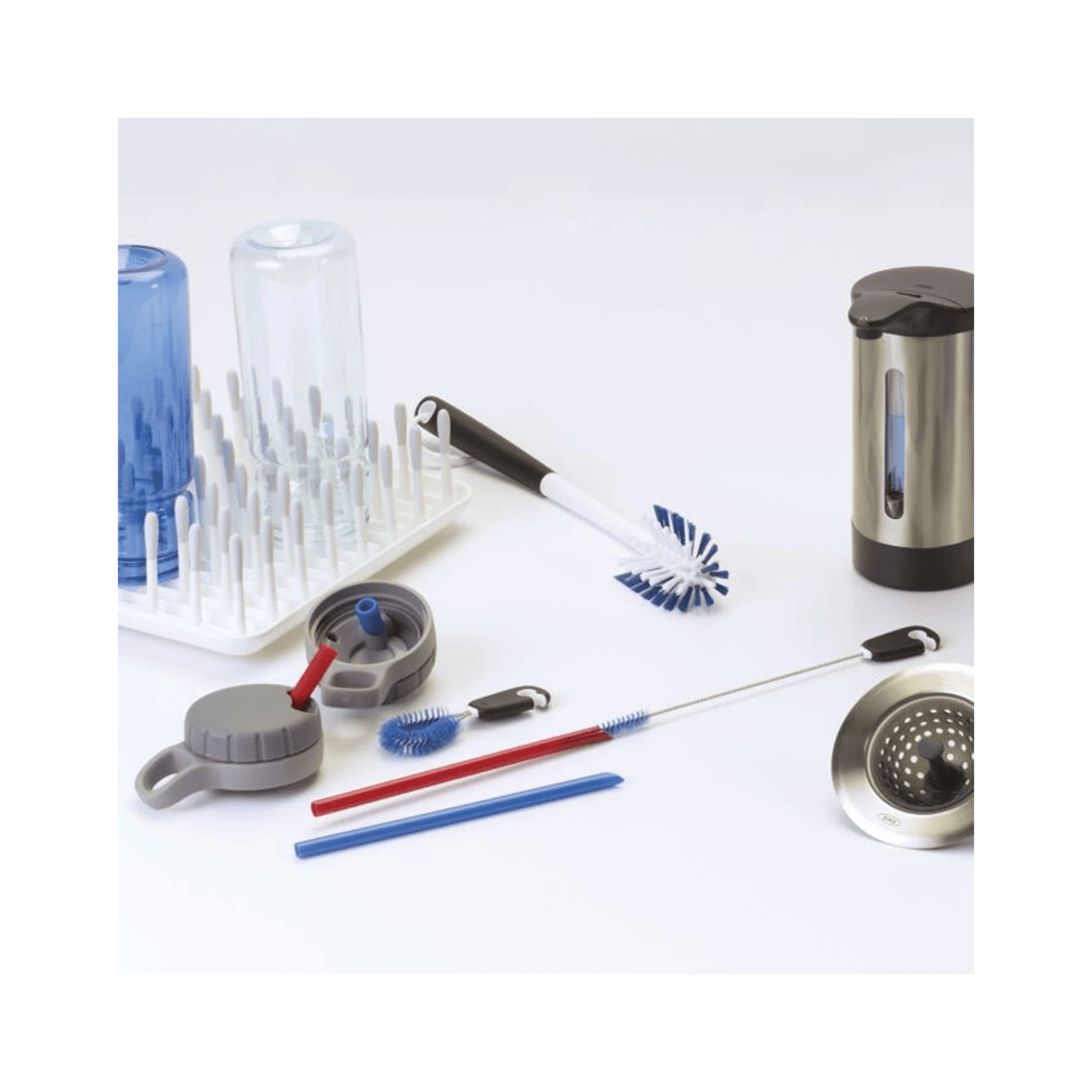 5 Oxo 3 Piece Water Bottle Cleaning Set With Straw And Detail Brushes Nylon
 - Multi, 5 of 5