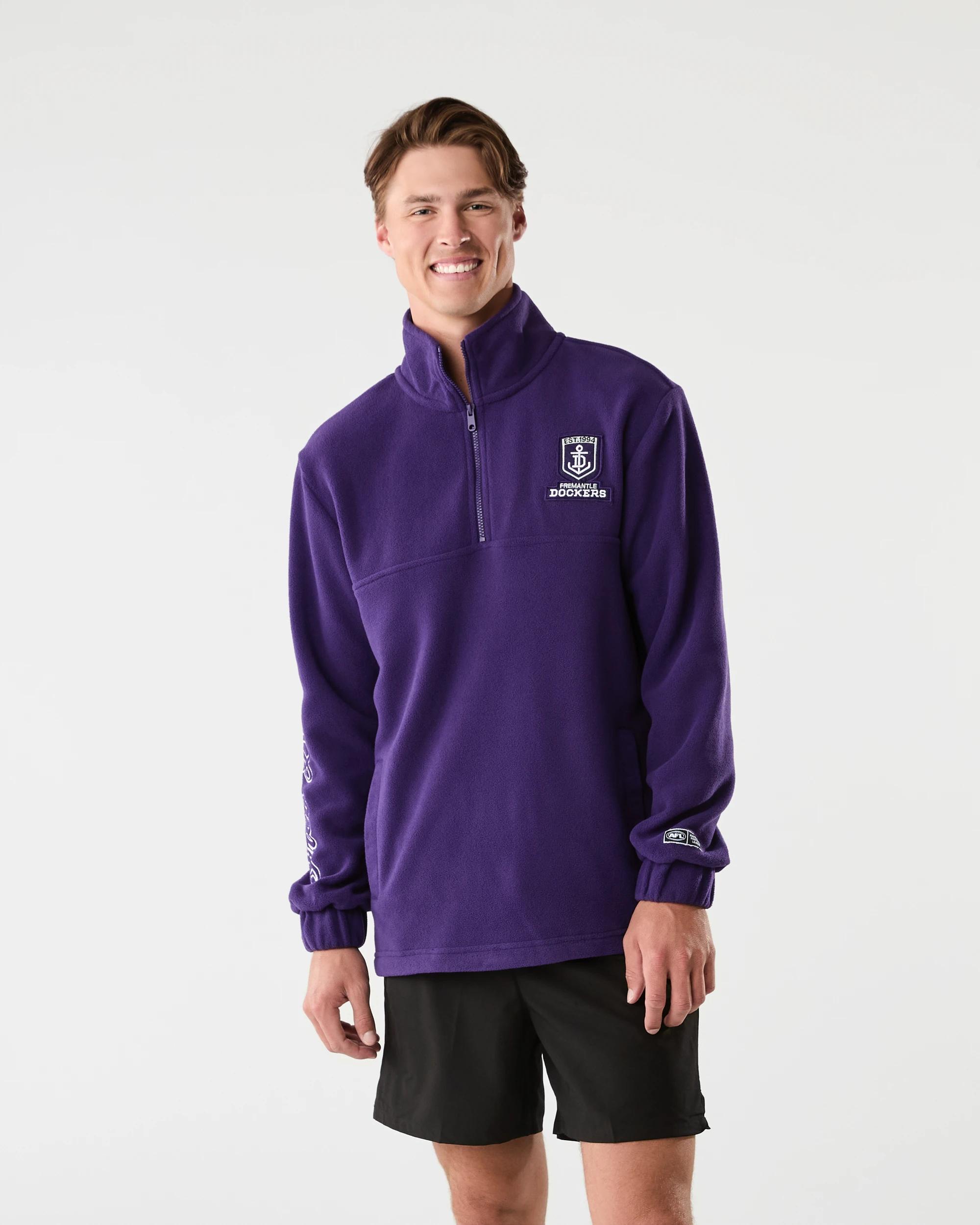 1 Official AFL Adult Polar Fleece Jacket Fremantle, 1 of 9