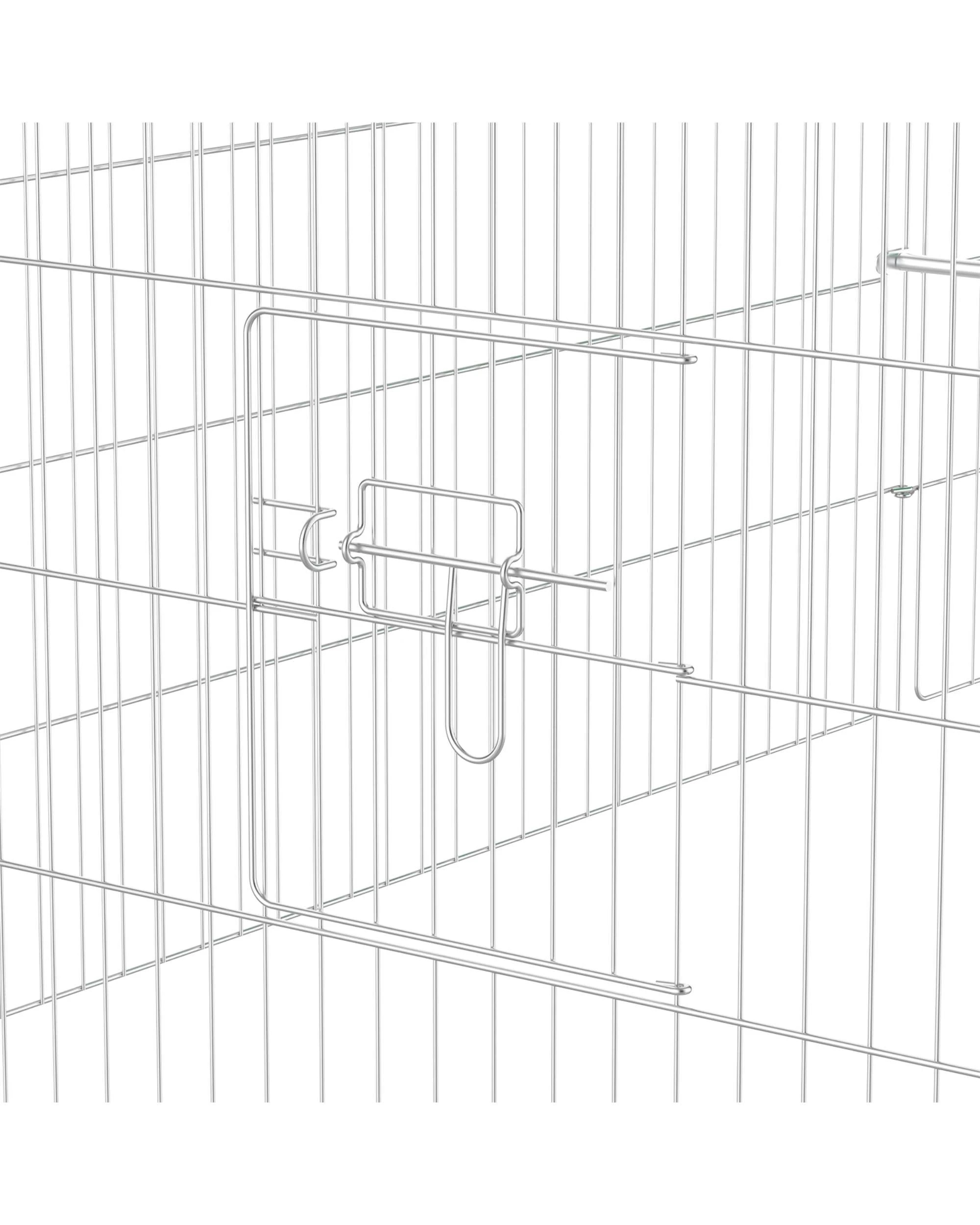 6 Advwin Chicken Coop Rabbit Hutch Chicken Run Cage, 6 of 8