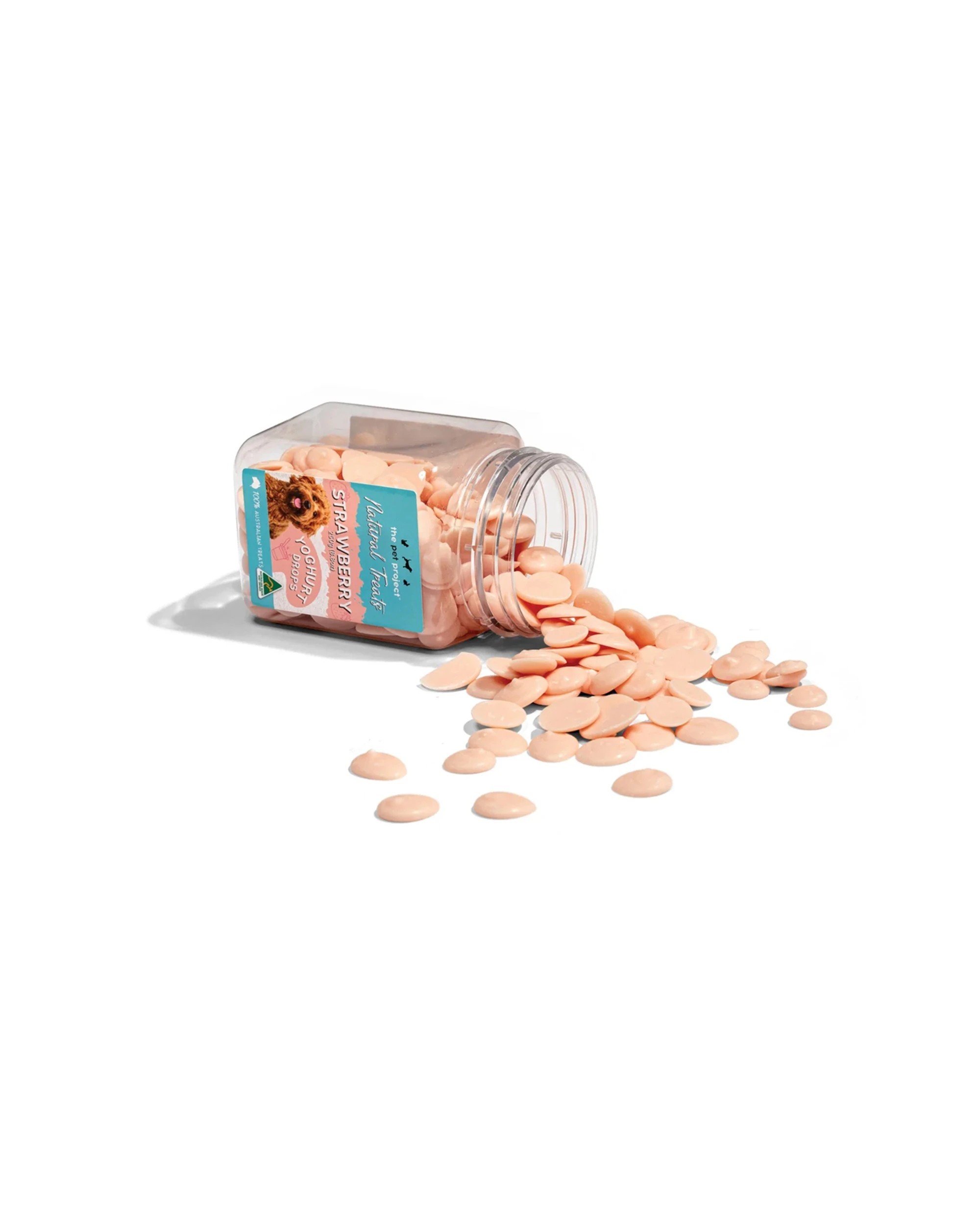 3 The Pet Project Yoghurt Drops Strawberry Dog Treat 250g Australian Made - Pink, 3 of 3