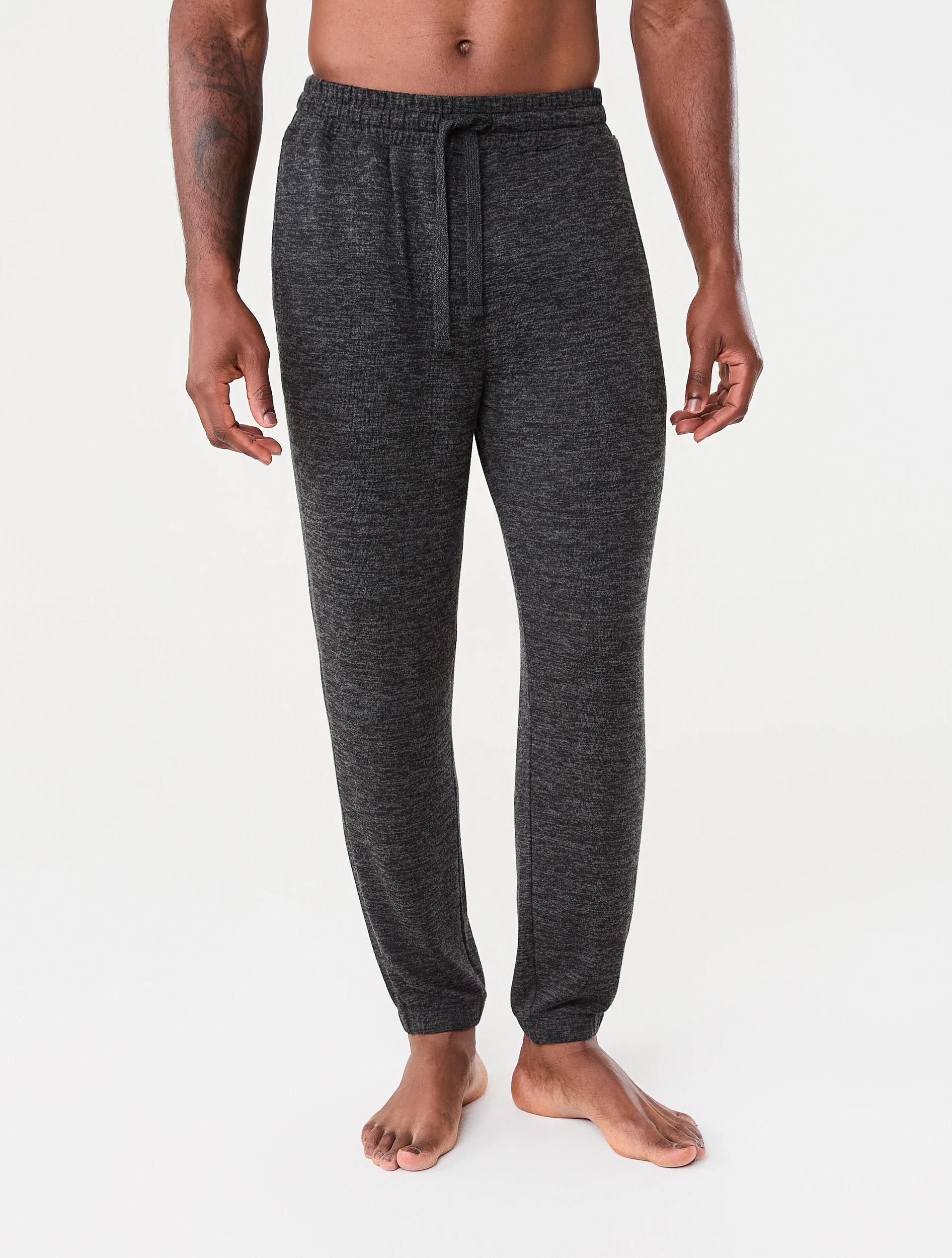 1 Brushed Slim Pants Blk Marle, 1 of 6