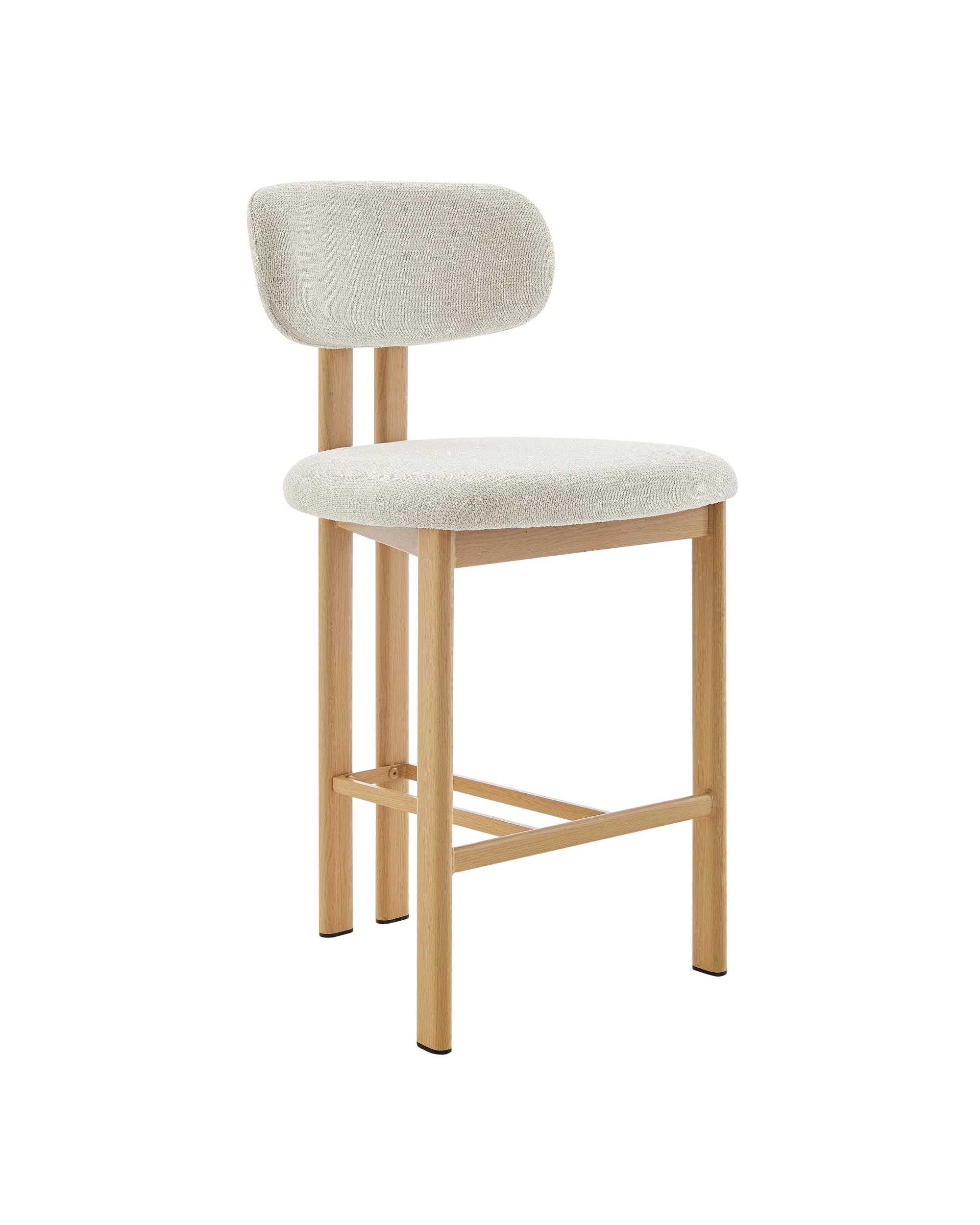 3 Kodu Hilda Dining Stools Pair Set of Two - White, 3 of 10