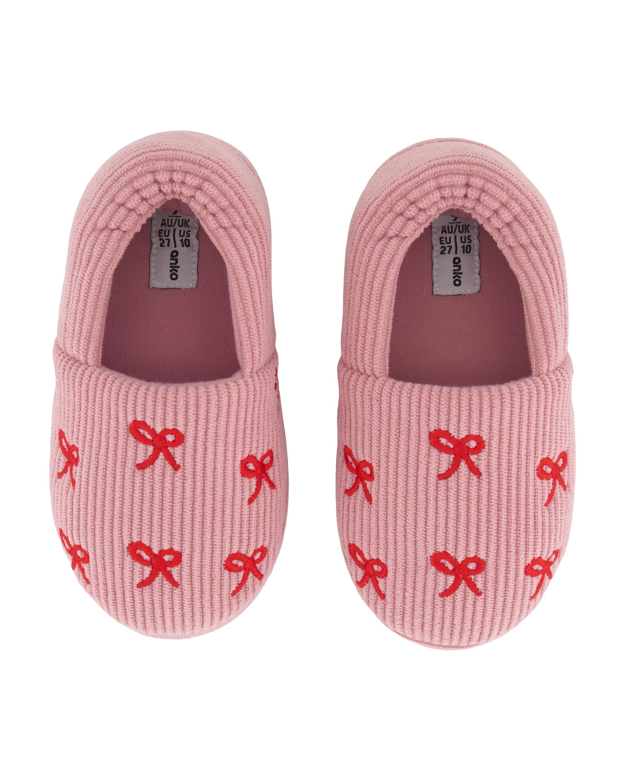 2 Junior Corduroy Slippers Bows, 2 of 3