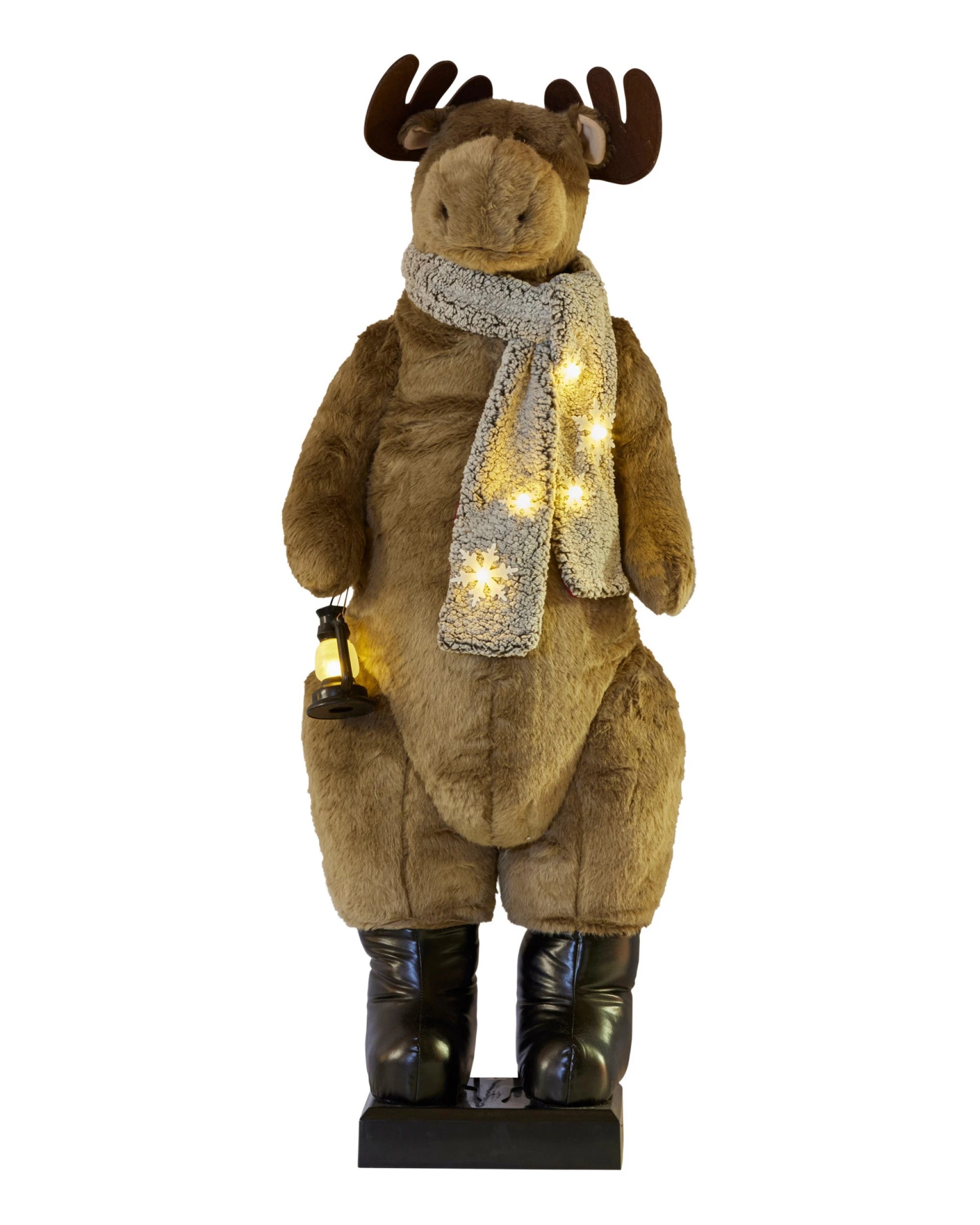 1 Christabelle 1.5m Musical LED Animated Christmas Moose Decoration Light-Up Lantern Ornament, 1 of 4