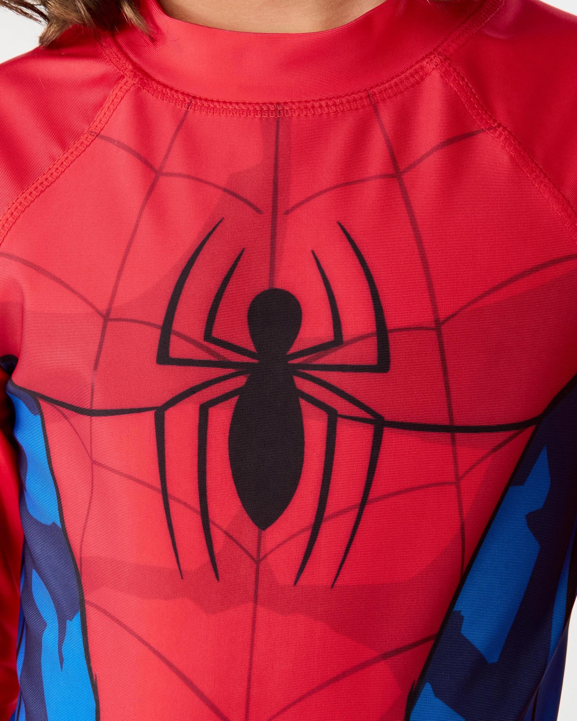 4 Spider-Man License Long Sleeve Swimsuit Spiderman, 4 of 9