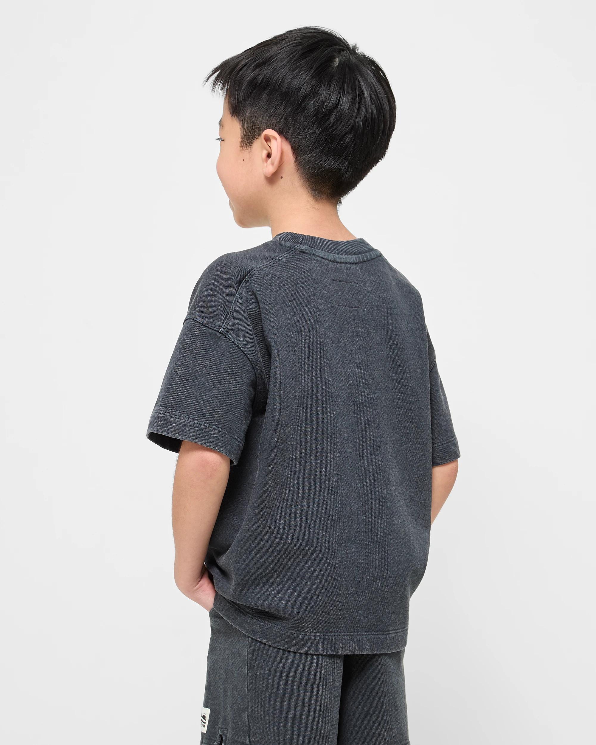 3 Target Australian Cotton Oversize Panelled T-shirt CHARCOAL, 3 of 5