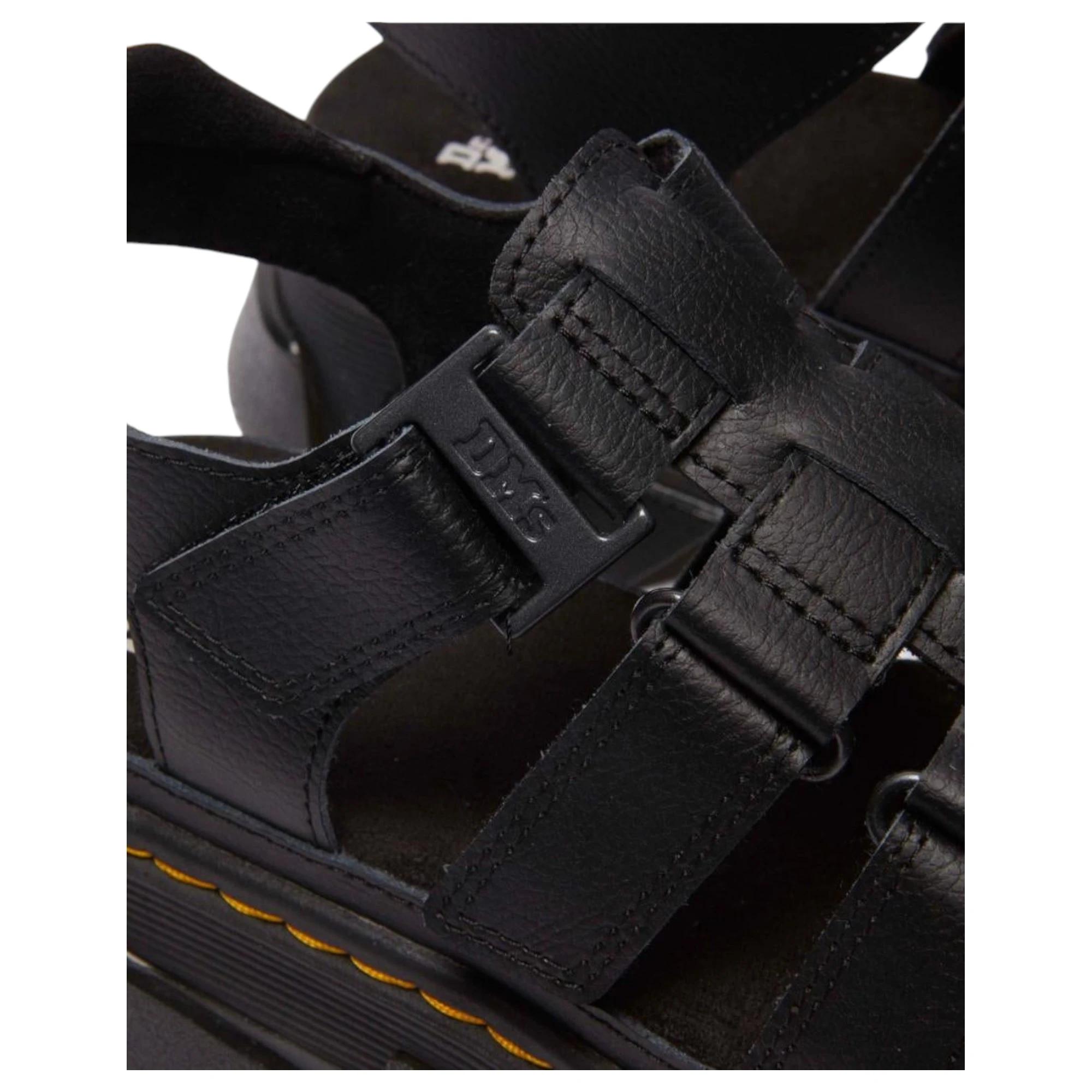 6 Dr. Martens Womens Mattison 3 Strap Athena Sandals BLACK ATHENA, 6 of 9
