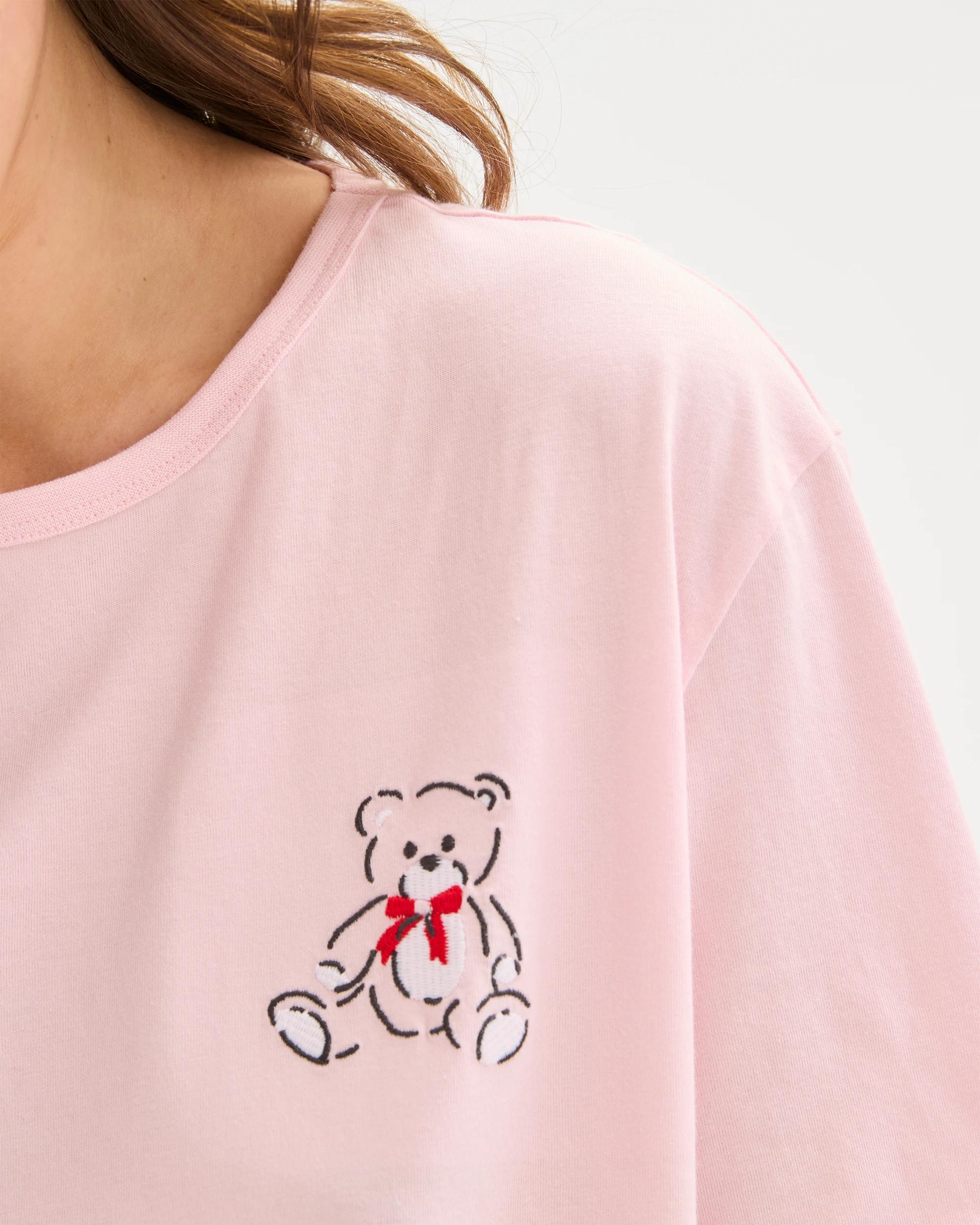 5 Target Womens Australian Cotton Blend Jersey Pyjama Sleep Set TEDDY BEAR, 5 of 5