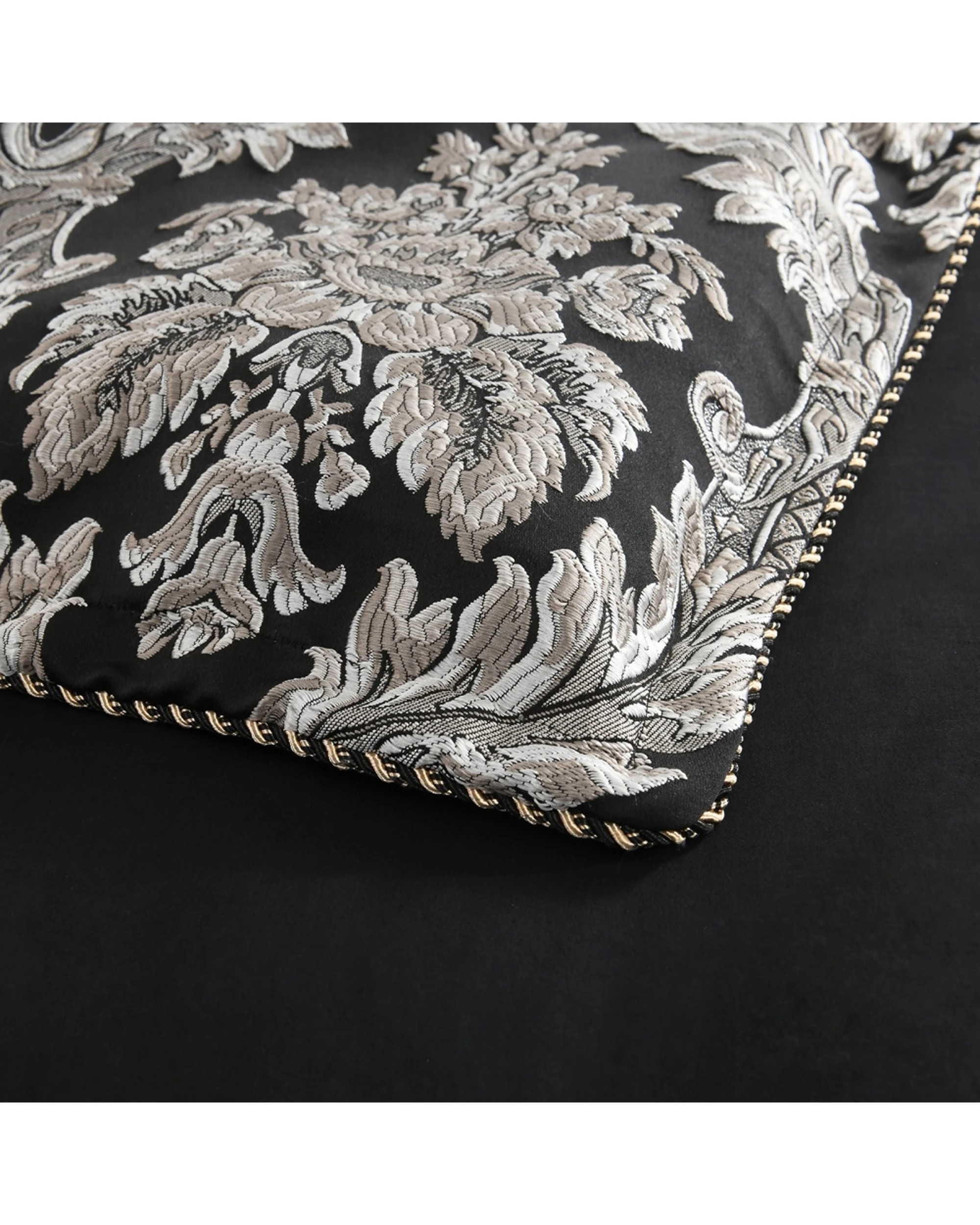 3 KG Linen Regalia Collection Greta Quilt Cover Set Jacquard Damask - Queen Bed - Multi, 3 of 6