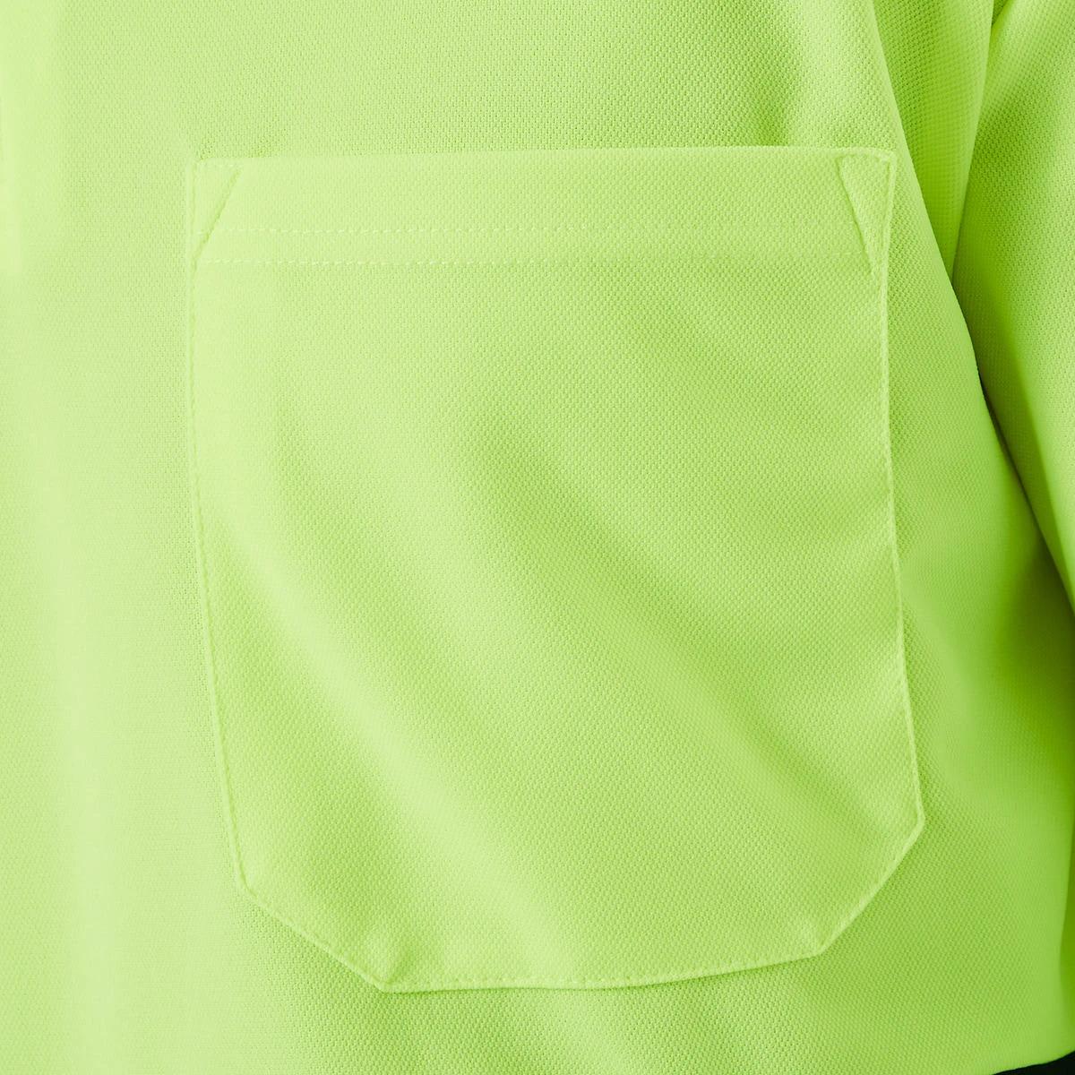 9 Hi-Visibility Long Sleeve Polo Shirt Yellow, 9 of 10