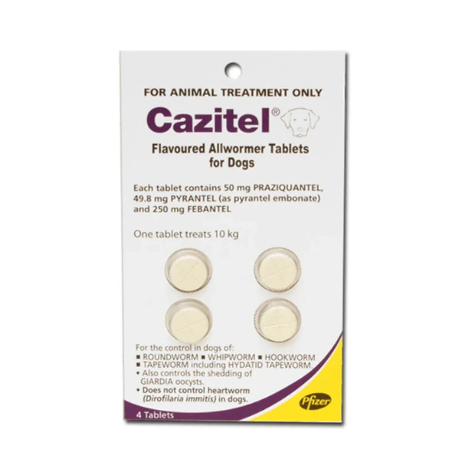 2 Cazitel Flavoured Allwormer Tablets For Dogs 4 Pack, 2 of 2