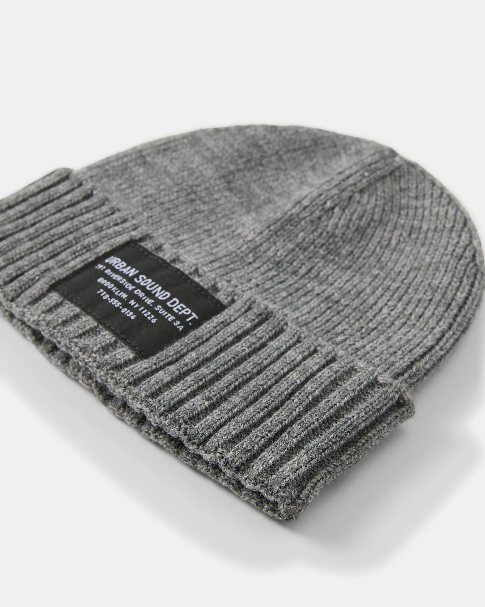 3 Rib Cuff Beanie Grey, 3 of 3