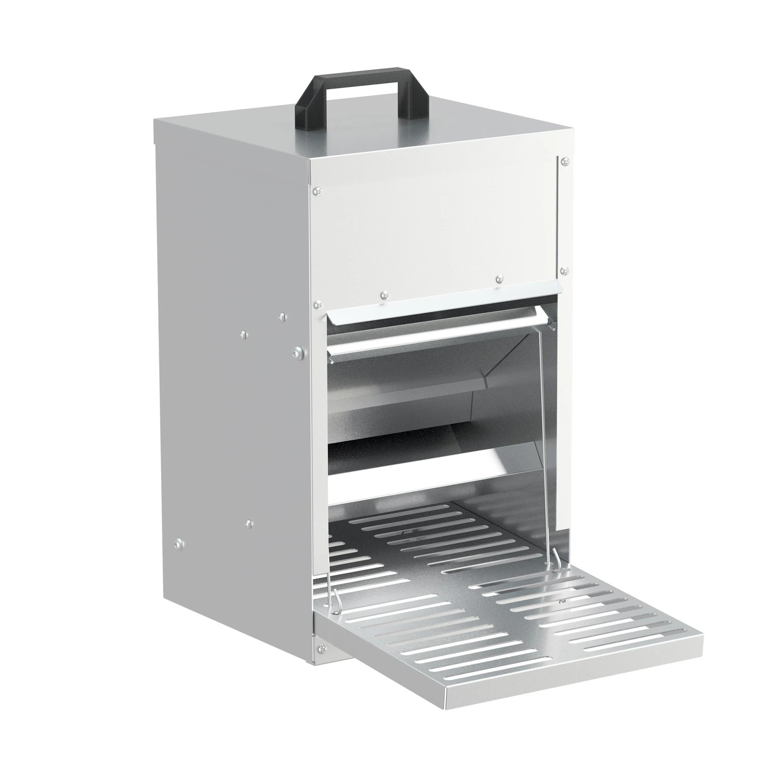 6 Alopet Automatic Chicken Feeder Auto Coop Chick Treadle Self Opening 5kg - Silver, 6 of 9