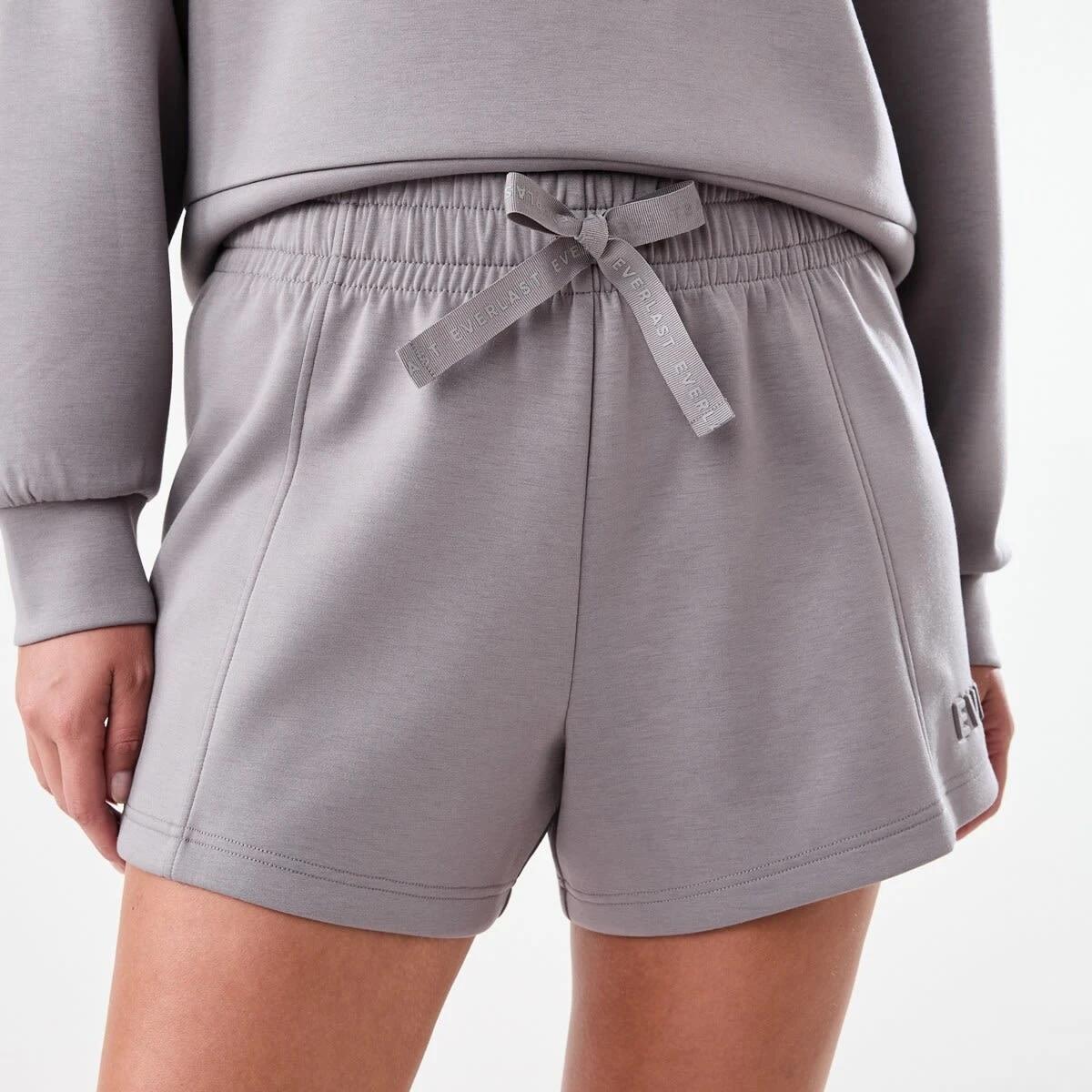 2 Everlast Womens Scuba Shorts Deep Taupe, 2 of 7