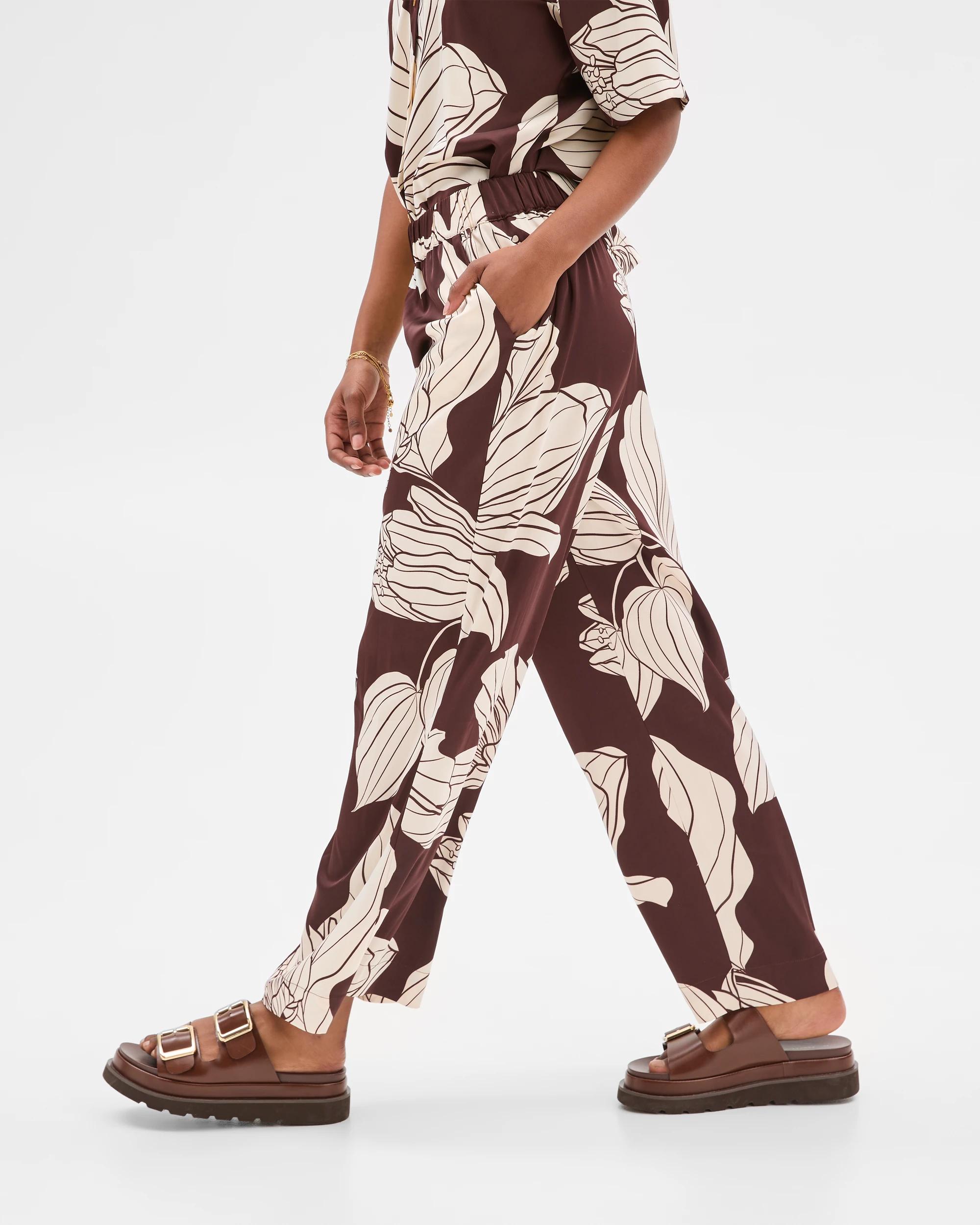 6 Target Petites Satin Pants FLORAL PRINT, 6 of 6