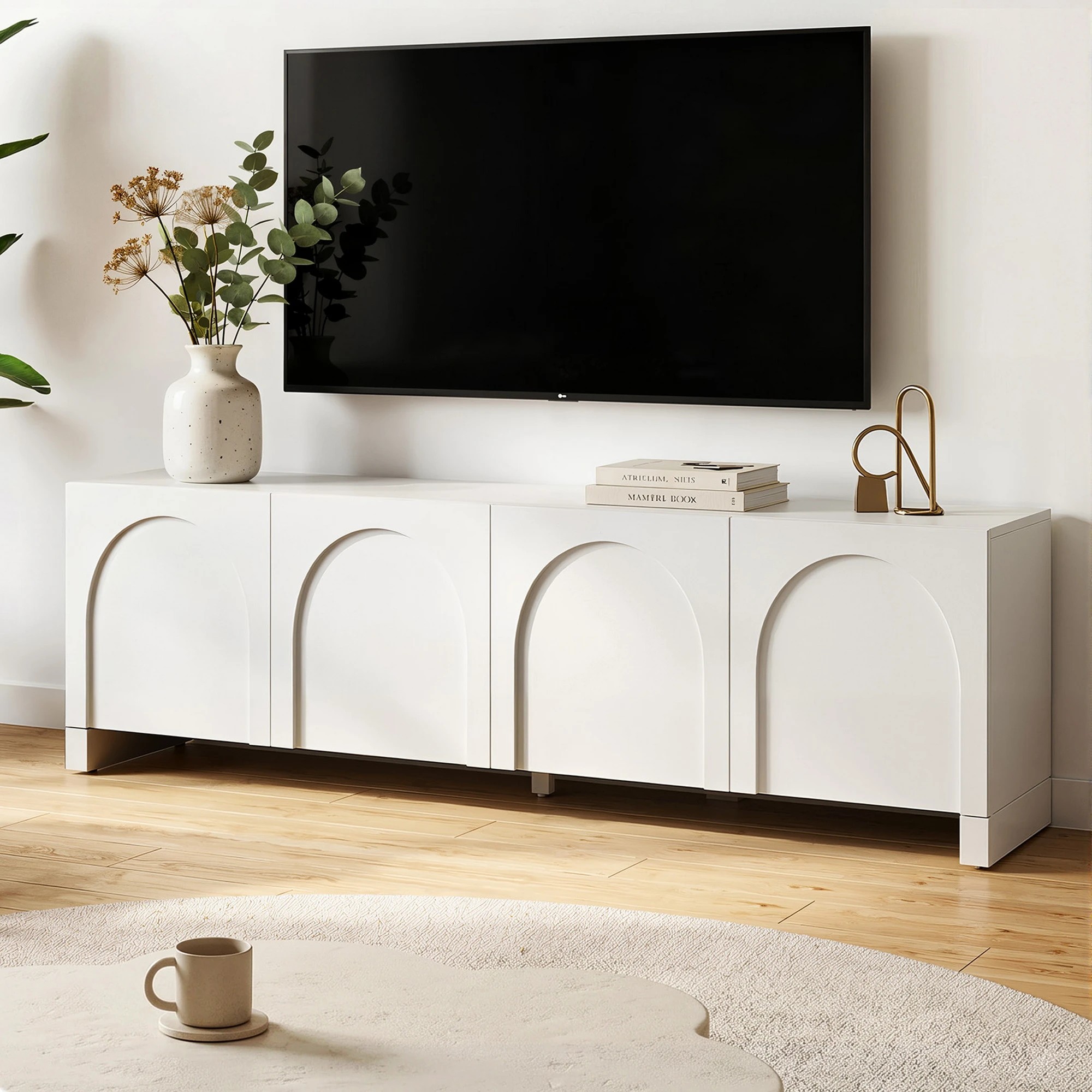 9 Artiss TV Unit Entertainment Unit Storage Cabinet Adjustable Shelf 180cm, 9 of 9