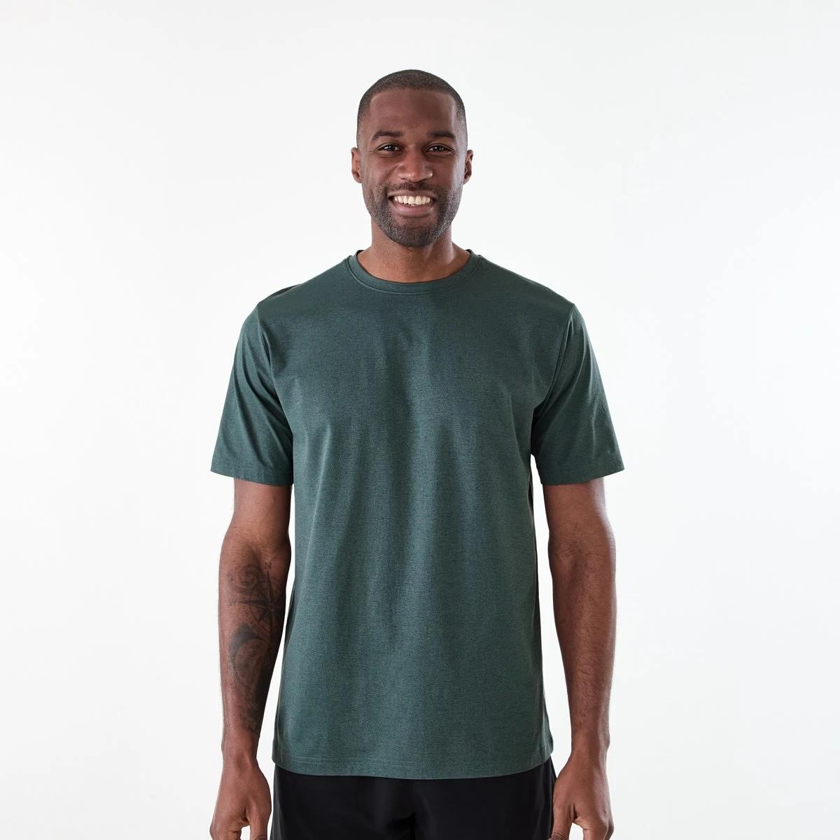 1 Active Mens Regular Training T-shirt VINTAGE MOSS, 1 of 6