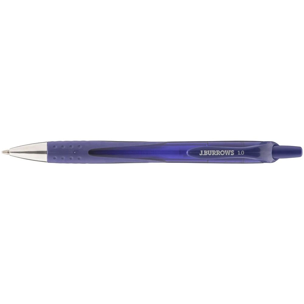 5 J.Burrows Retractable Ballpoint Pens Blue 12 Pack, 5 of 5