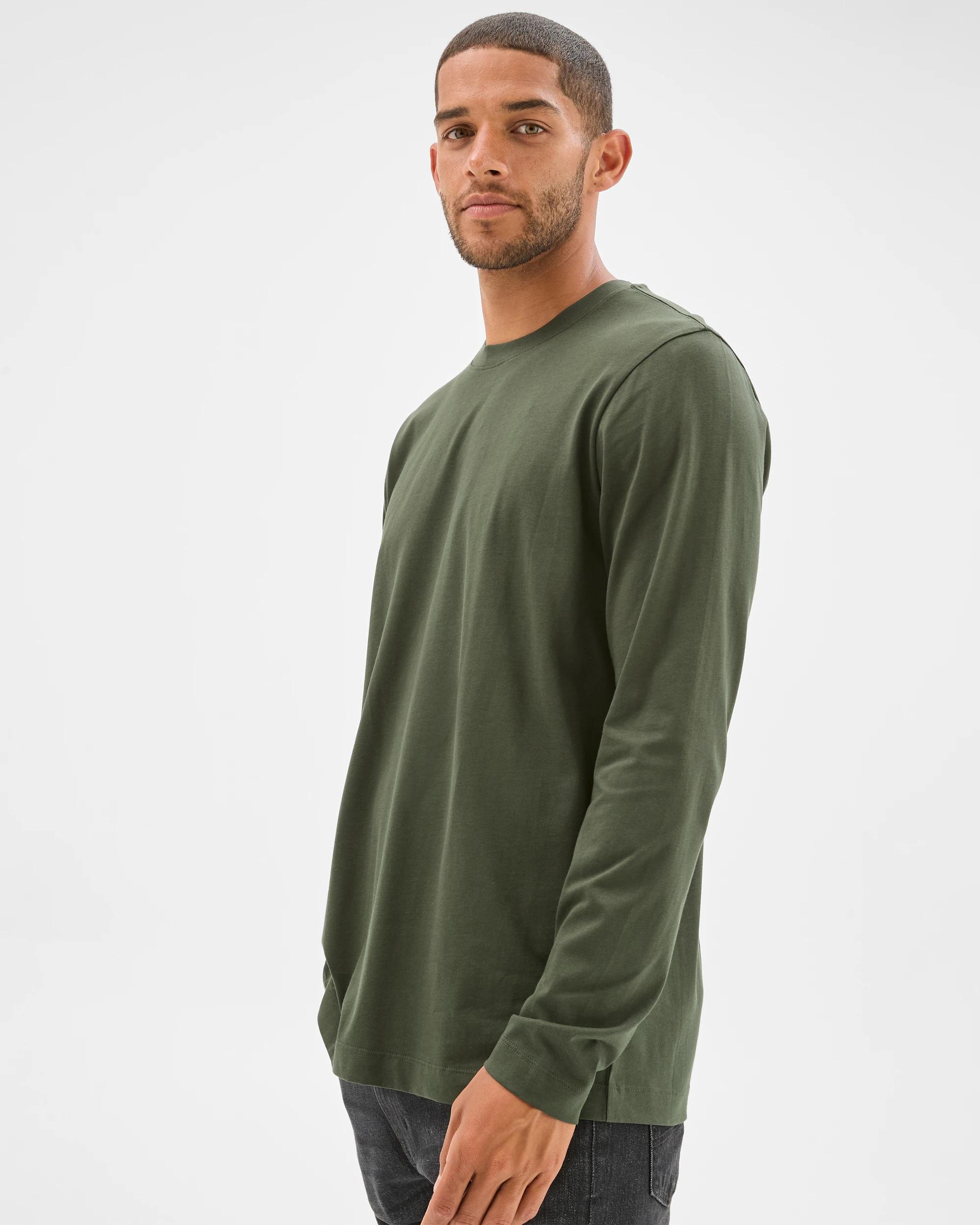 2 Target Australian Cotton Long Sleeve T-Shirt WINTER GREEN, 2 of 6